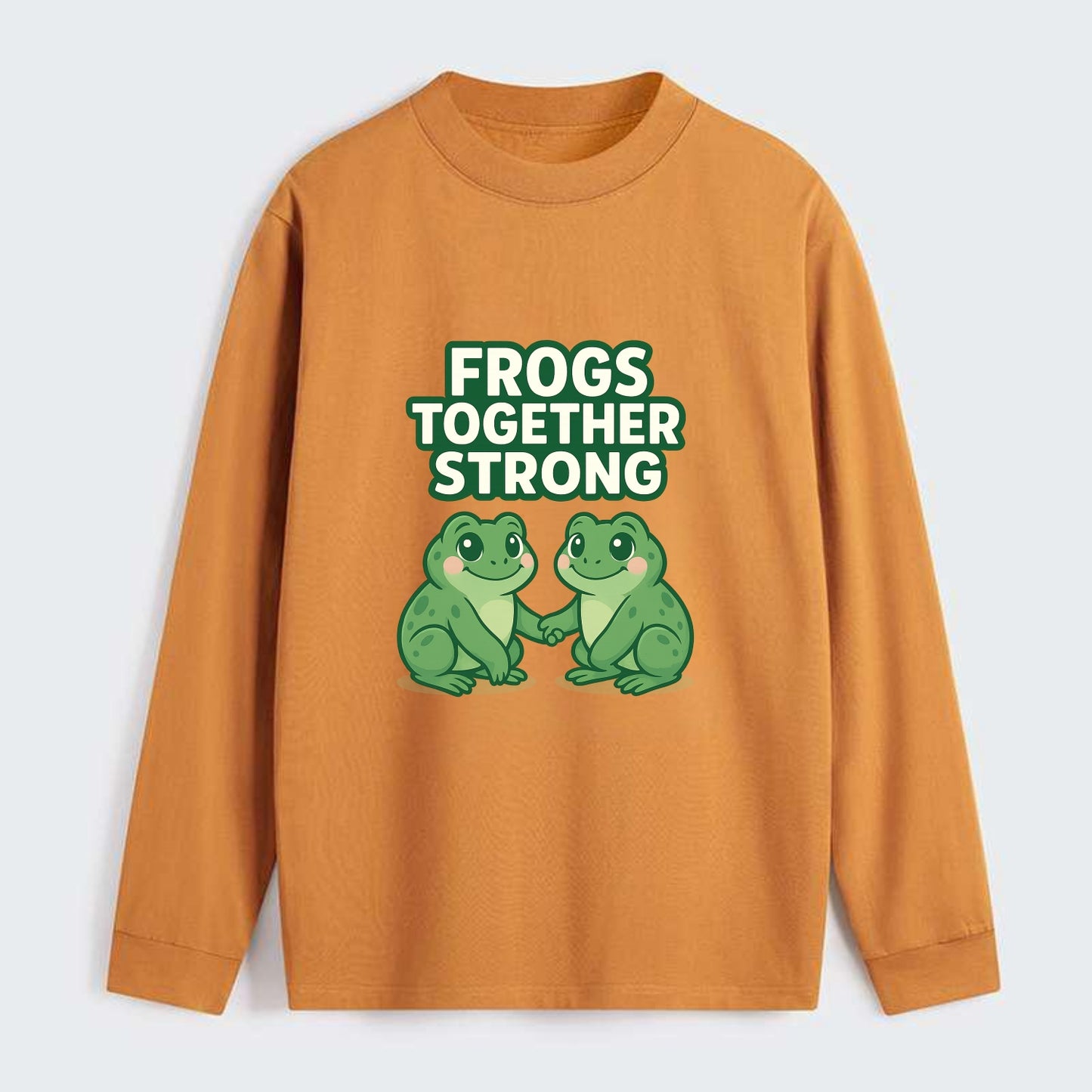 Frogs Together Strong 2 - Classic Long Sleeve Shirt - Orange