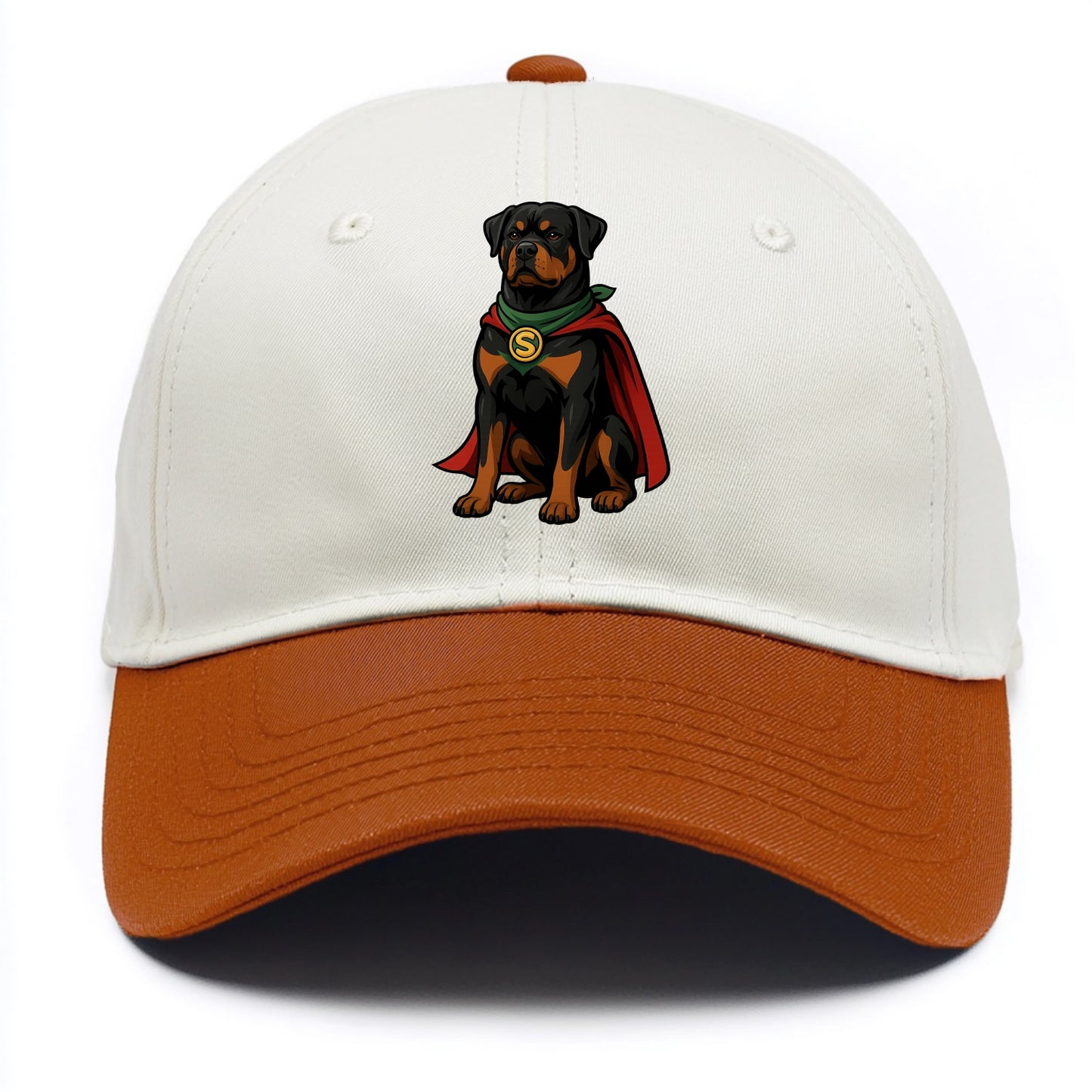Rottweiler Strong Hero - Two Tone Cap - Orange