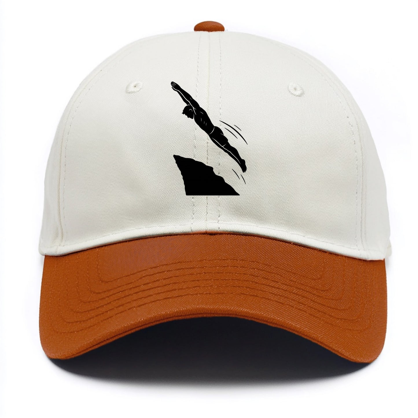 Cliff diver perfect form - Two Tone Cap - Orange