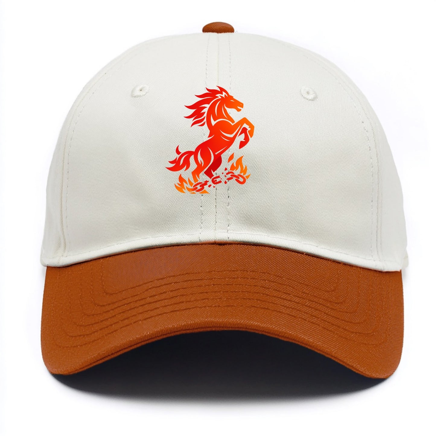 FREEDOM FLAMES | Wild horse breaking fire chains | Liberation | Barriers burned | - Two Tone Cap - Orange