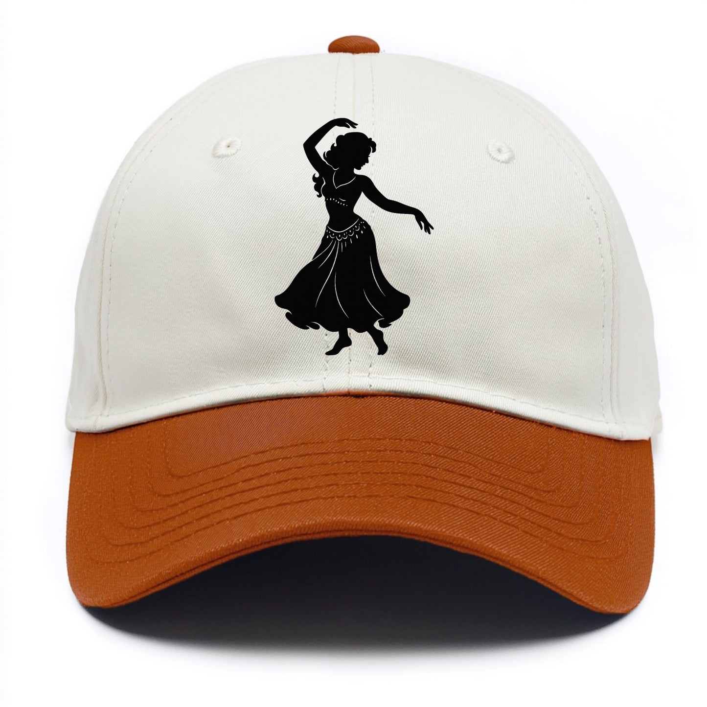 Belly dancer graceful gesture - Two Tone Cap - Orange