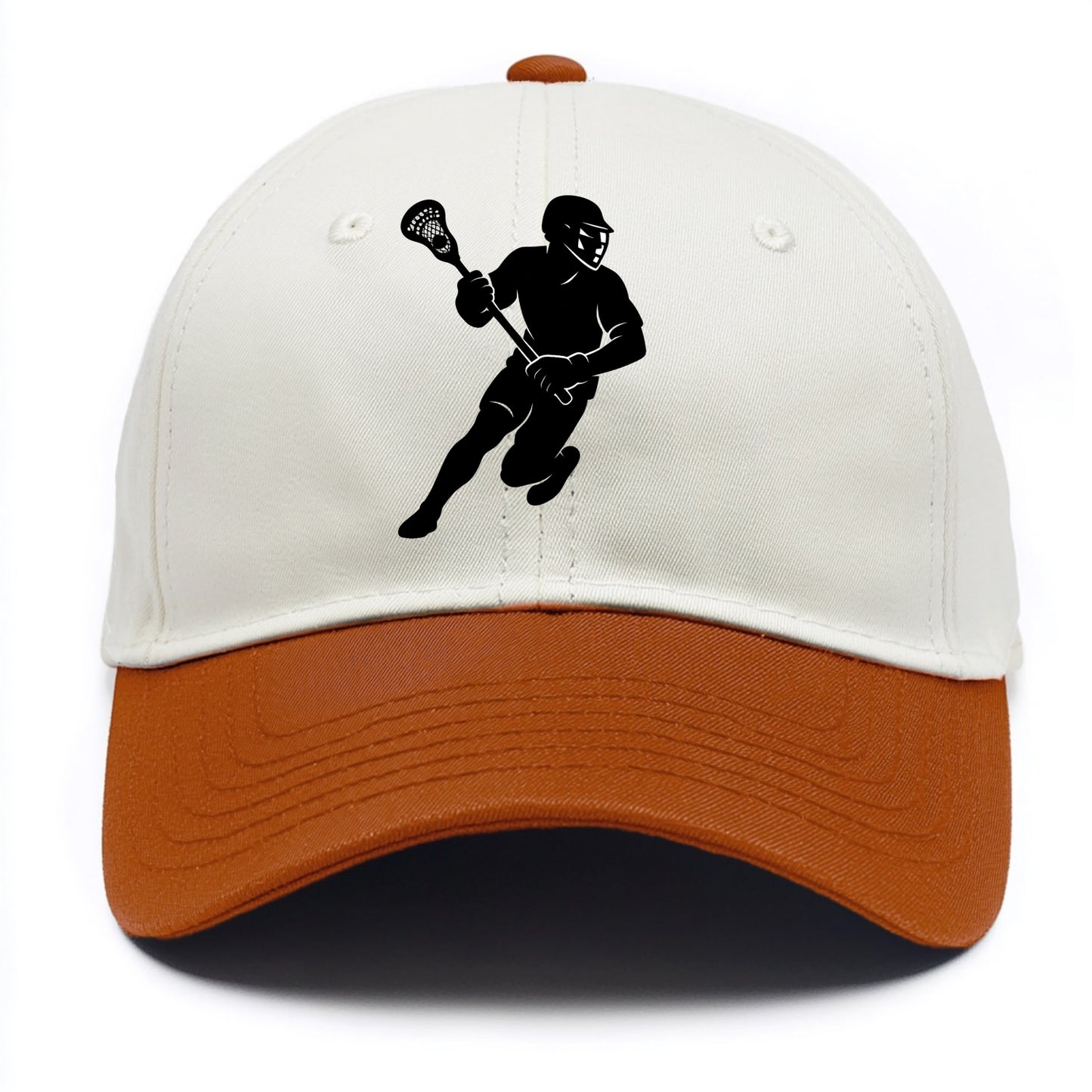 Lacrosse player cradling stick - Two Tone Cap - Orange
