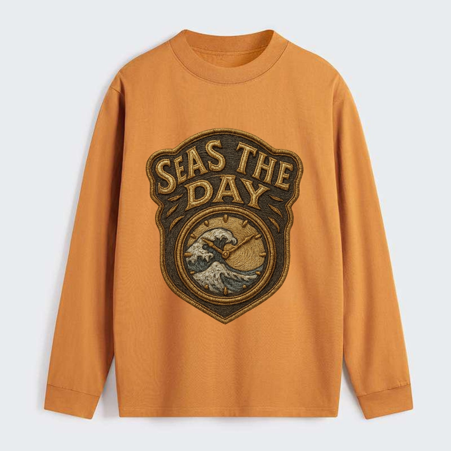 Seas The Day - Classic Long Sleeve Shirt - Orange