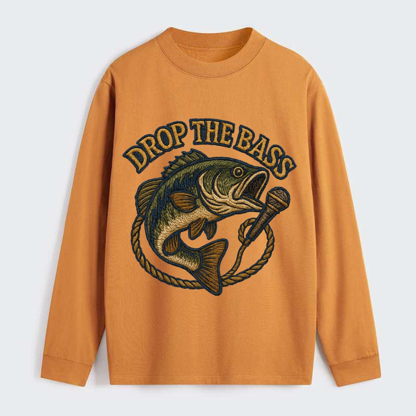 Drop The Bass - Classic Long Sleeve Shirt - Orange