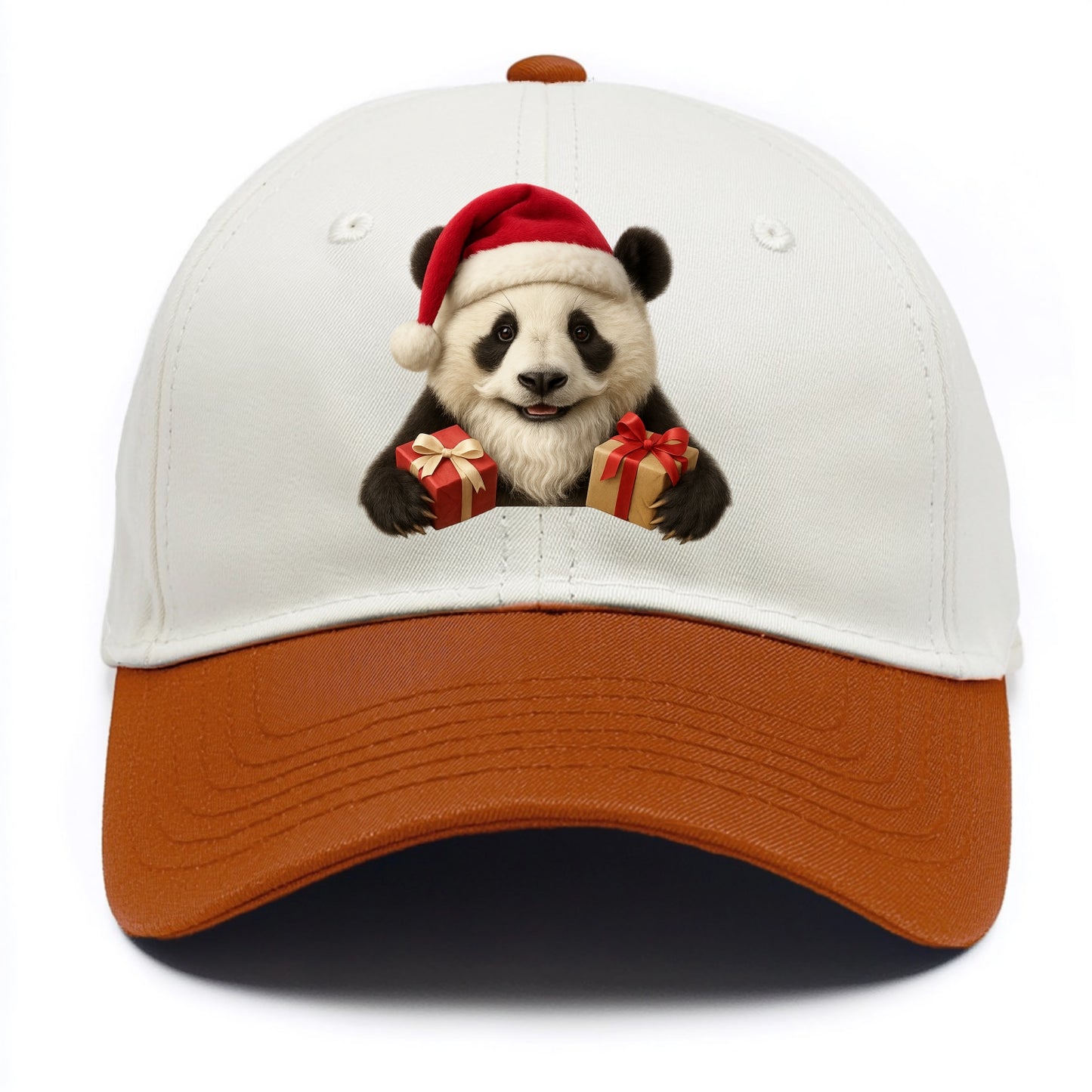 Santa Panda - Two Tone Cap - Orange