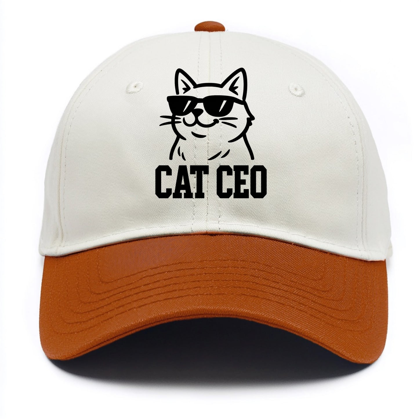 CEO Cat Boss - Two Tone Cap - Orange