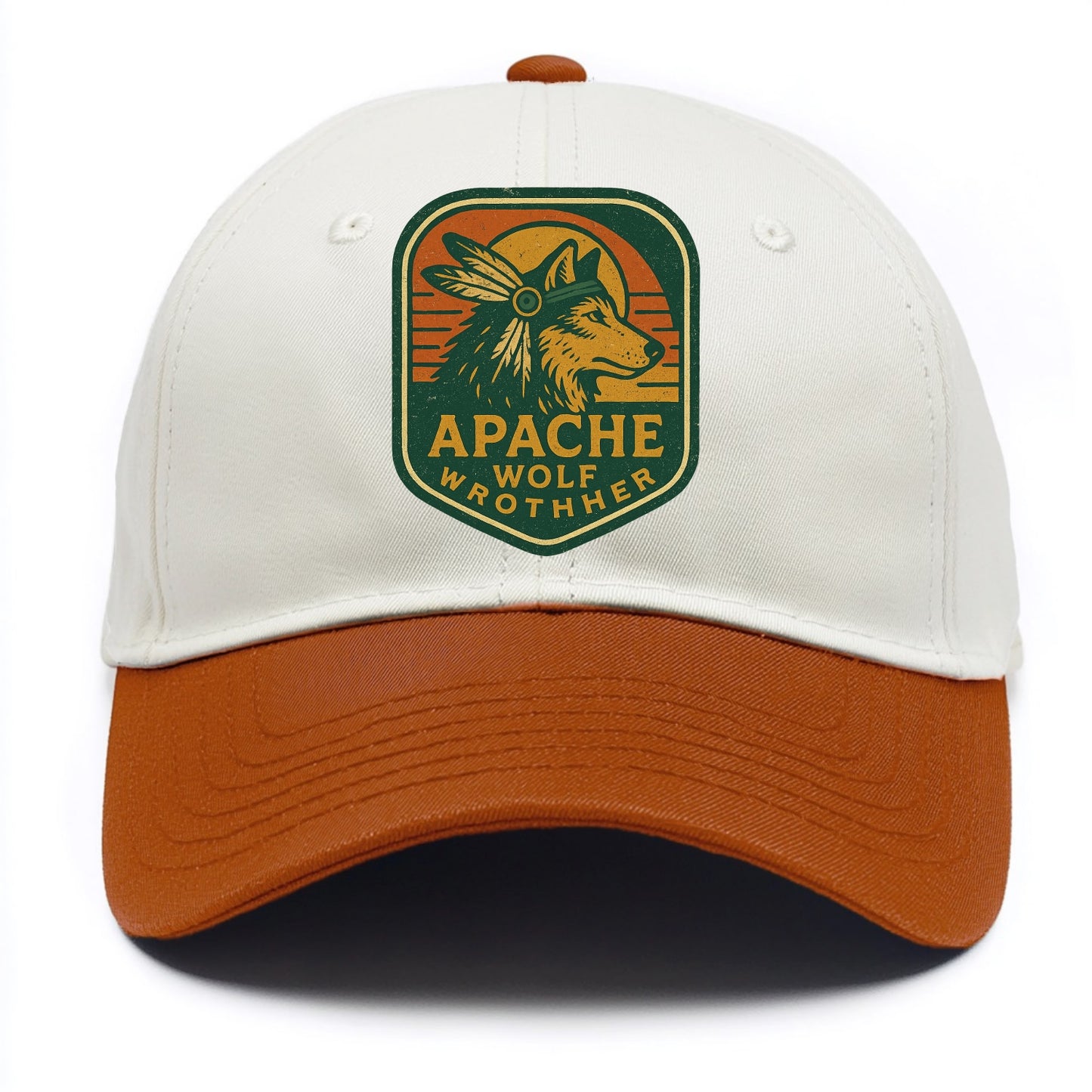 Apache Wolf Brother - Two Tone Cap - Orange