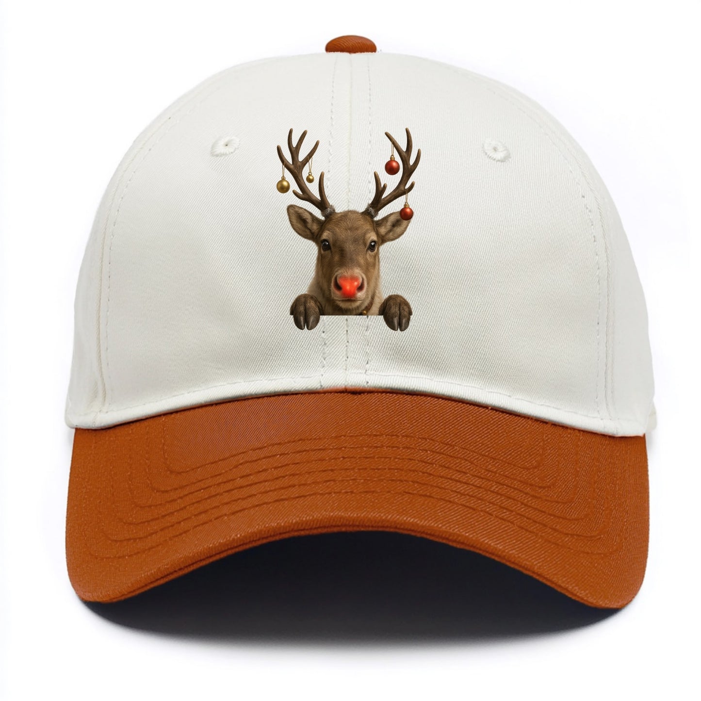 Christmas Reindeer - Two Tone Cap - Orange