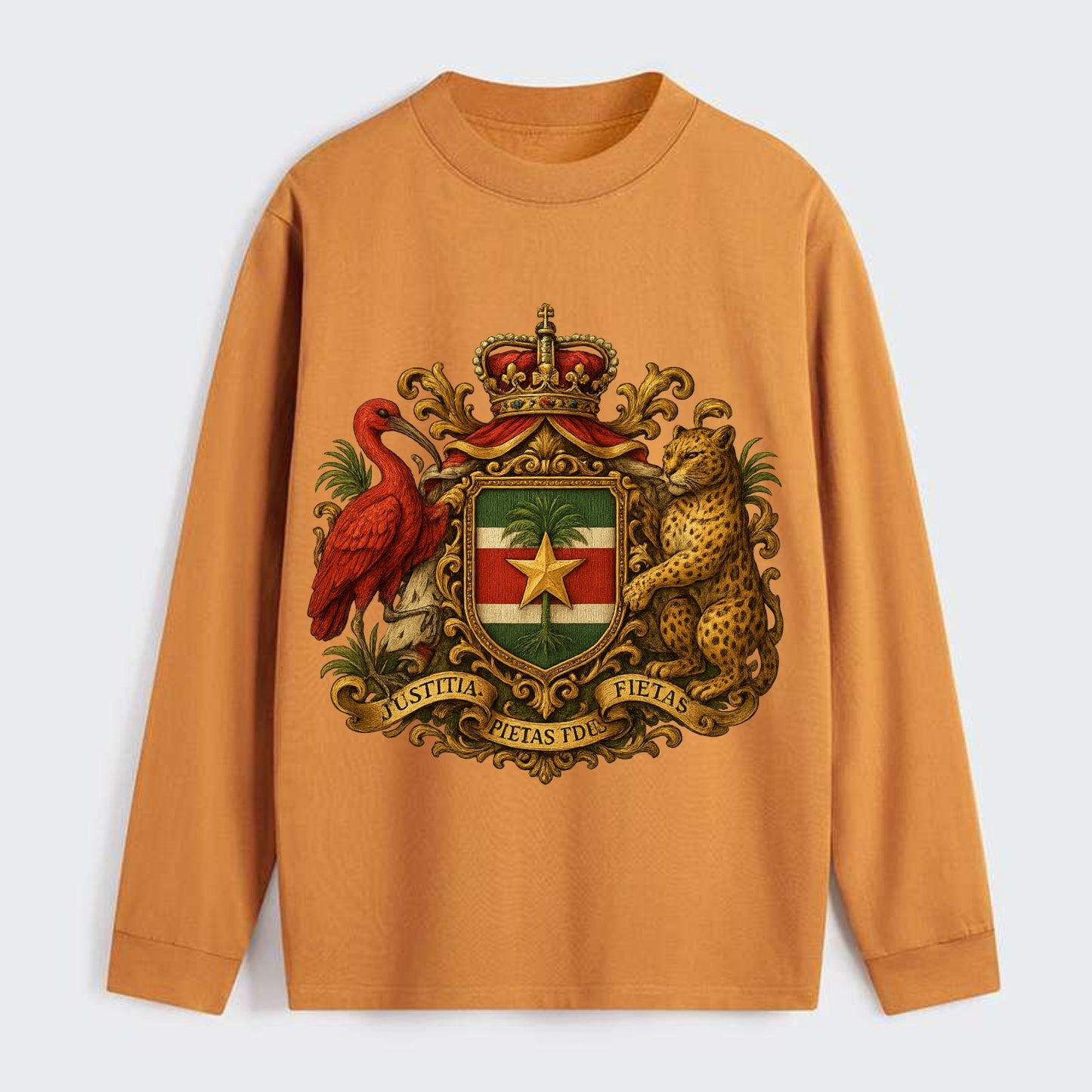 Suriname Star Emblem - Classic Long Sleeve Shirt - Orange