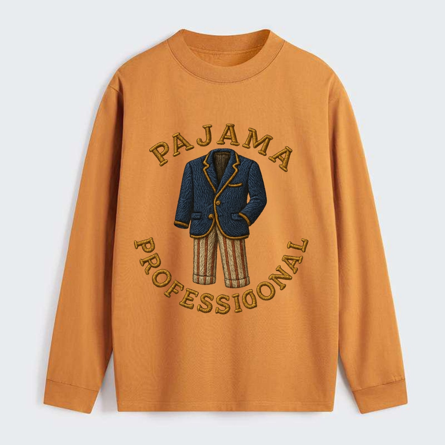 Pajama Professional - Classic Long Sleeve Shirt - Orange