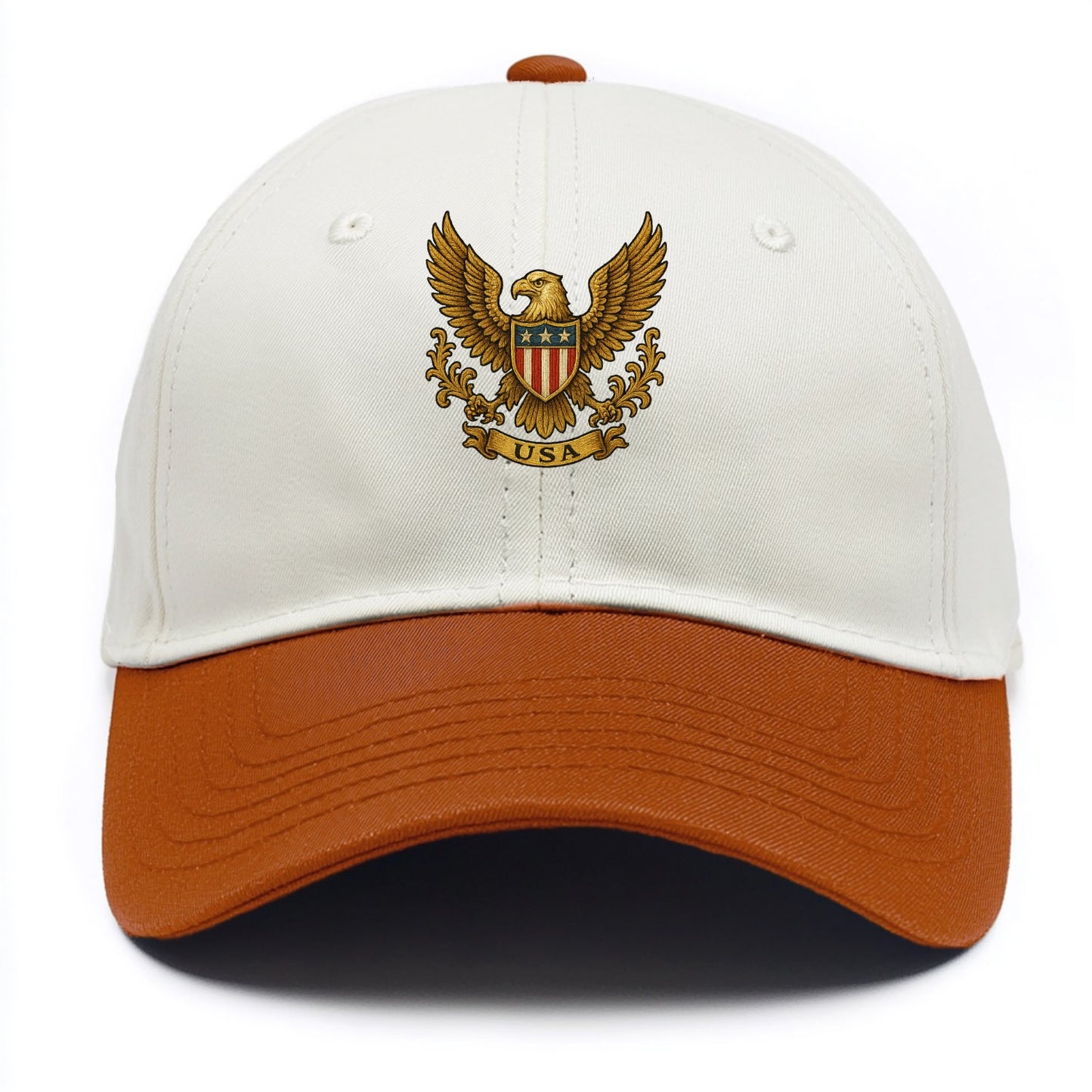 Usa Heritage Eagle 3 - Two Tone Cap - Orange