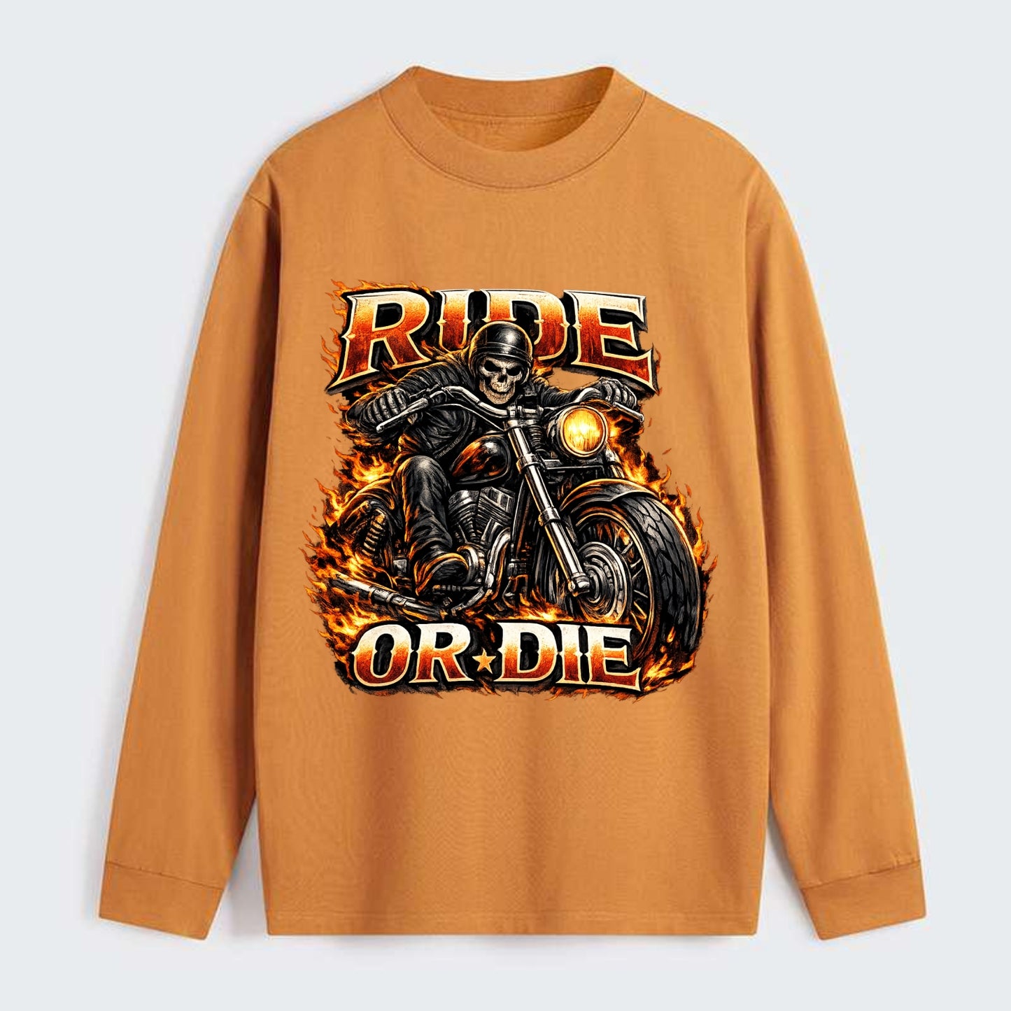 Ride Or Die - Classic Long Sleeve Shirt - Orange