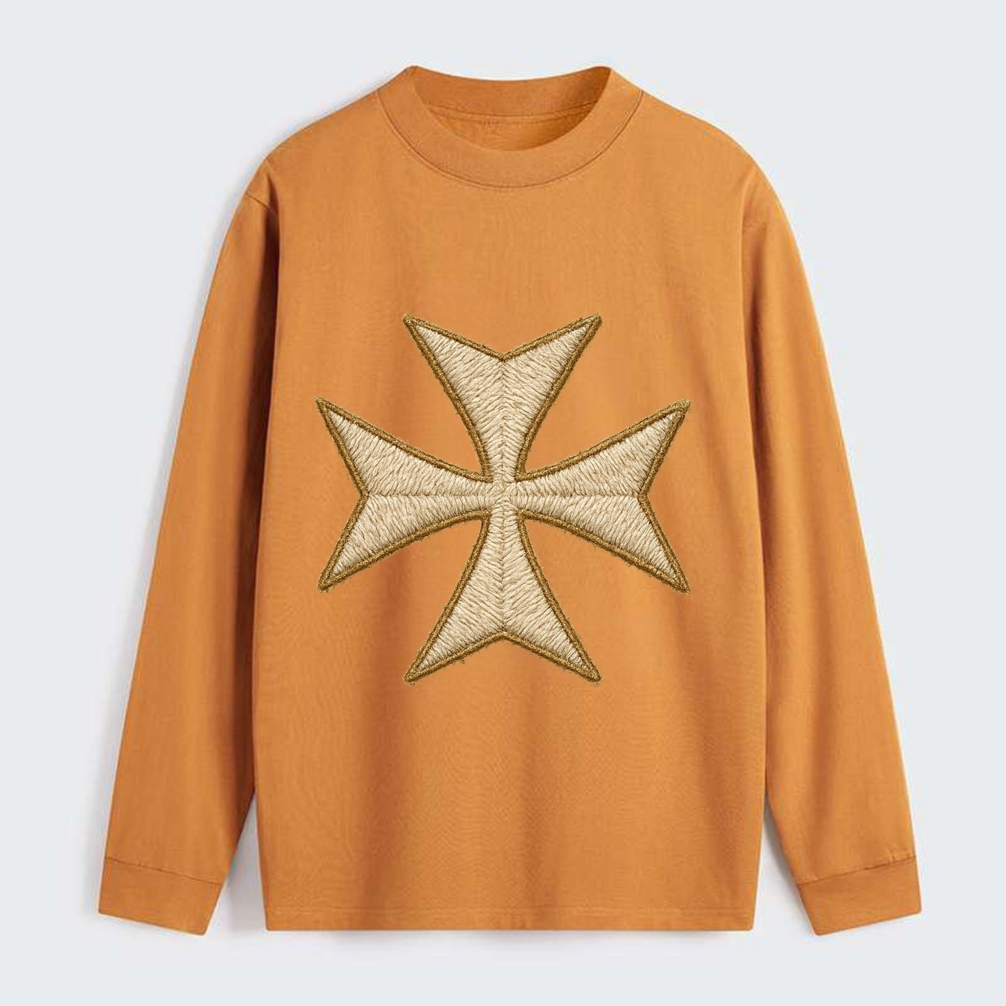 Hospitaller Cross - Classic Long Sleeve Shirt - Orange