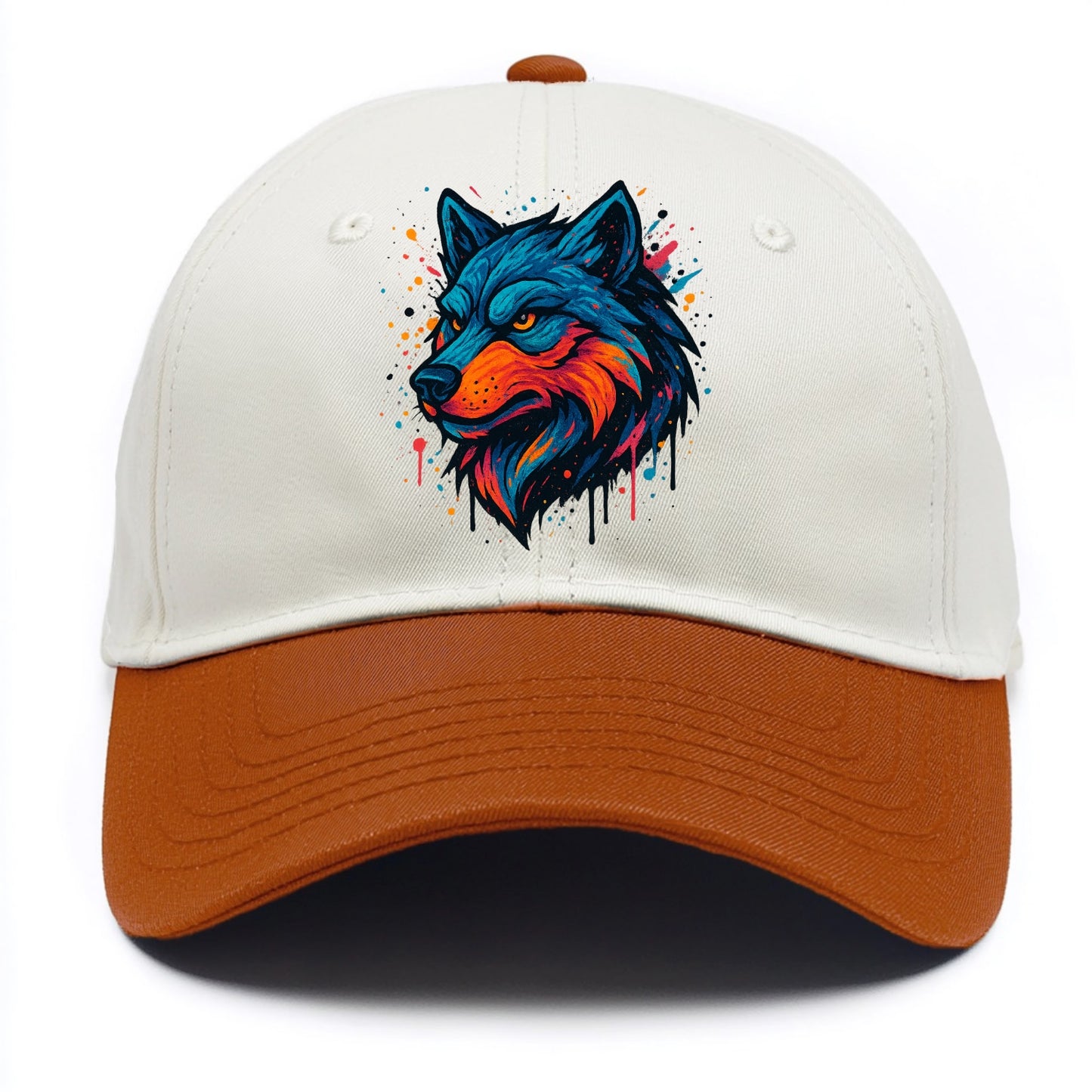 Velvet Wolf Royal - Two Tone Cap - Orange