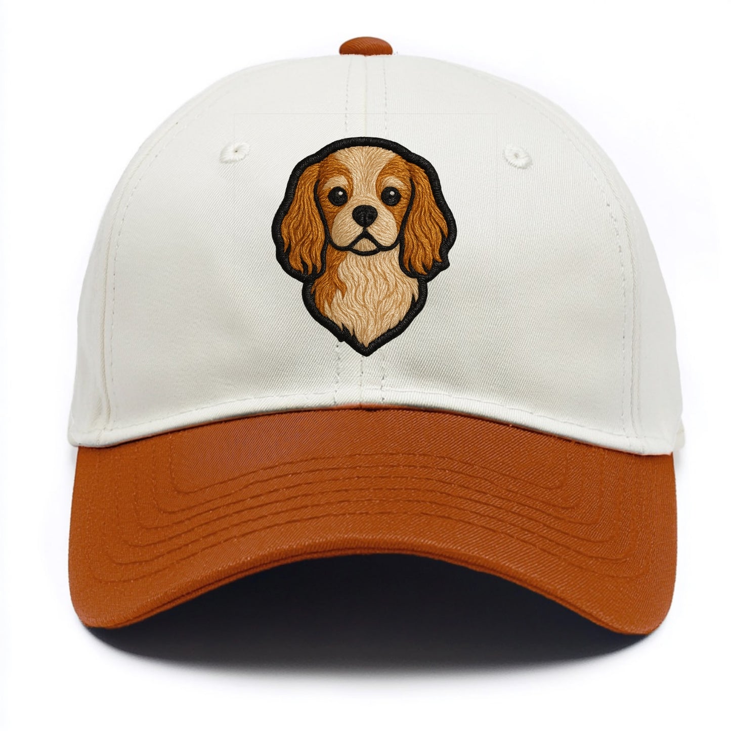 Cavalier King Charles Spaniel - Modern g - Two Tone Cap - Orange