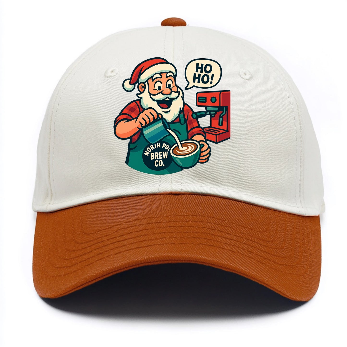 Santa Barista - Two Tone Cap - Orange
