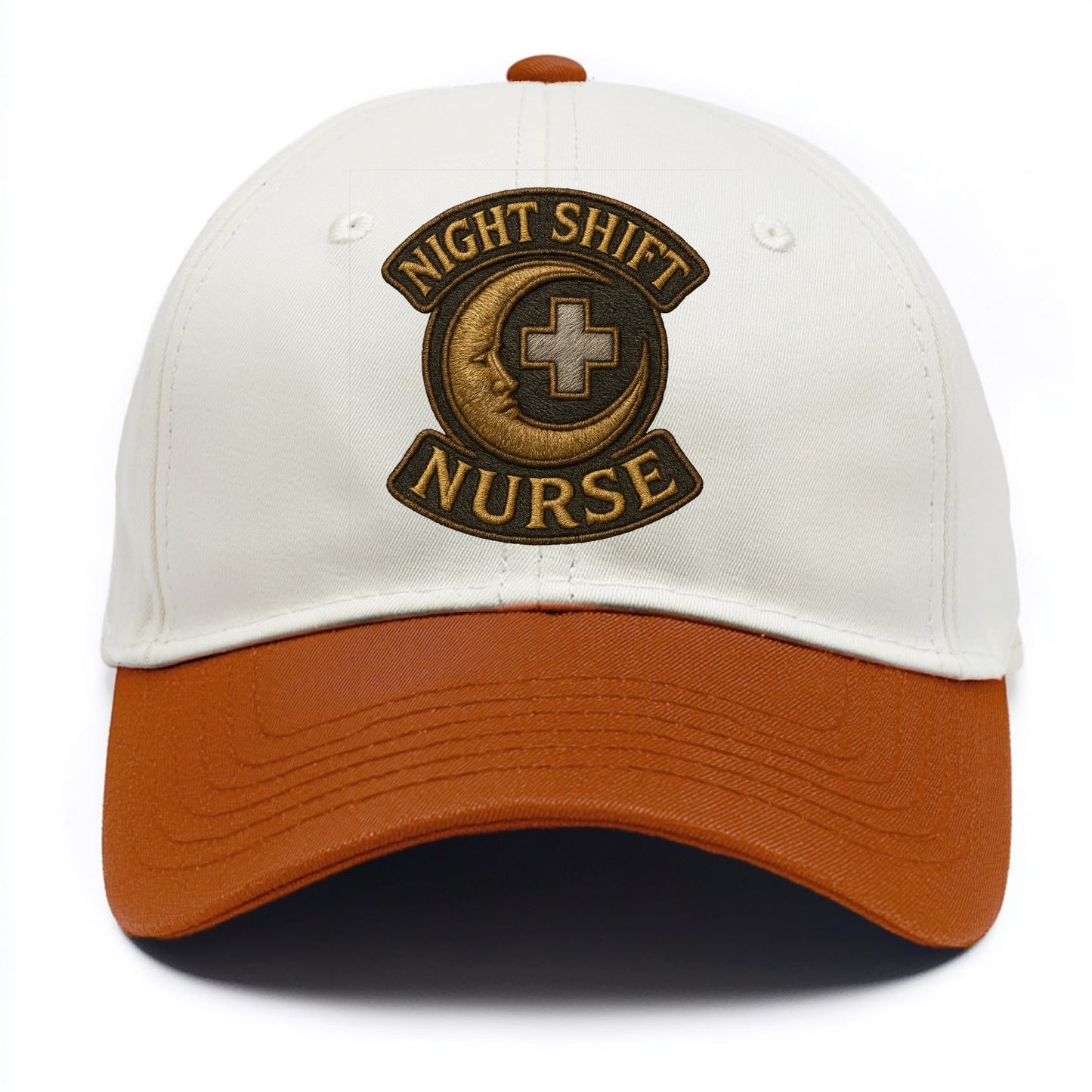 Night Shift Nurse - Two Tone Cap - Orange