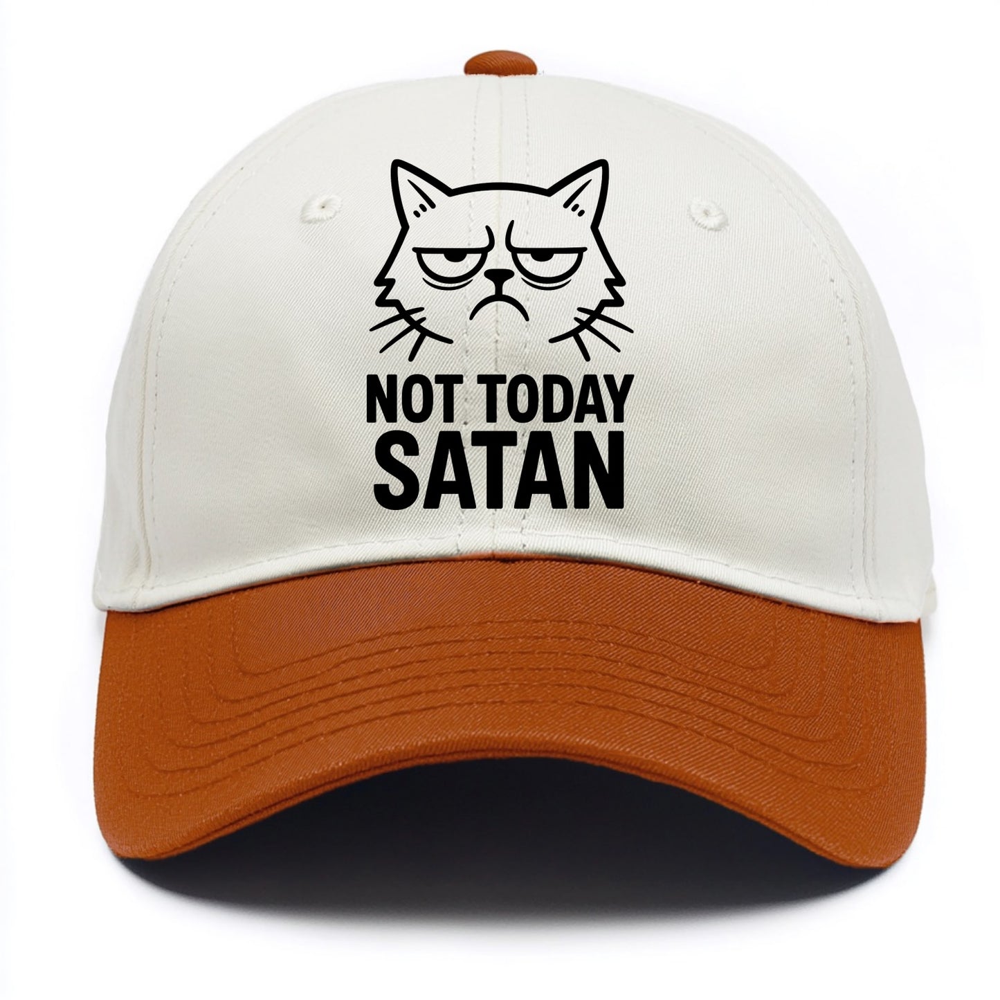 Monday Mood Cat - Two Tone Cap - Orange