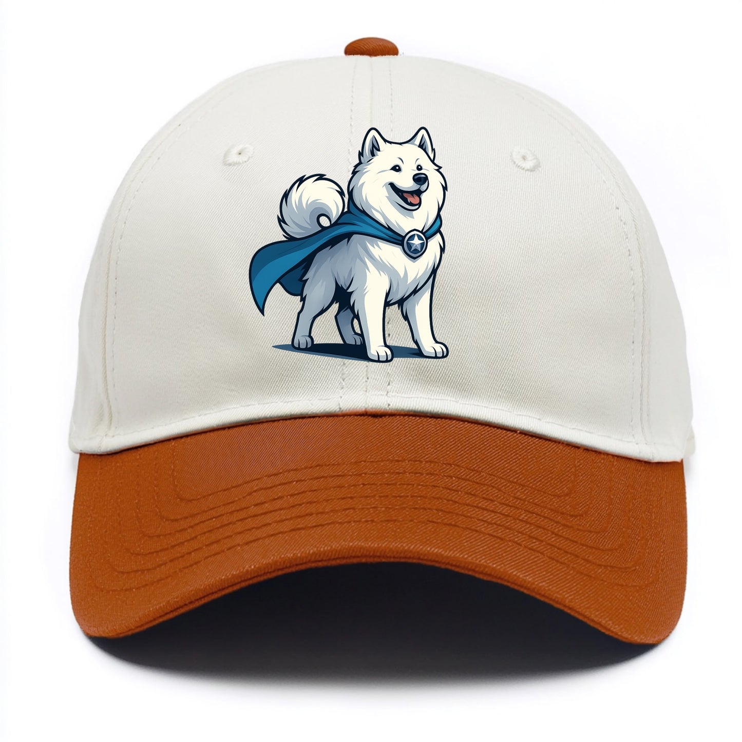 Samoyed Winter Hero - Two Tone Cap - Orange