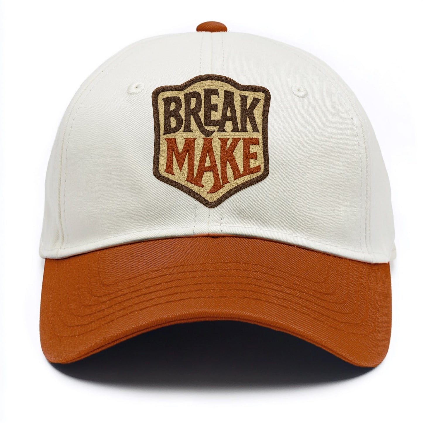 BREAK;MAKE THE RULES Rebel Red Snapback - Two Tone Cap - Orange