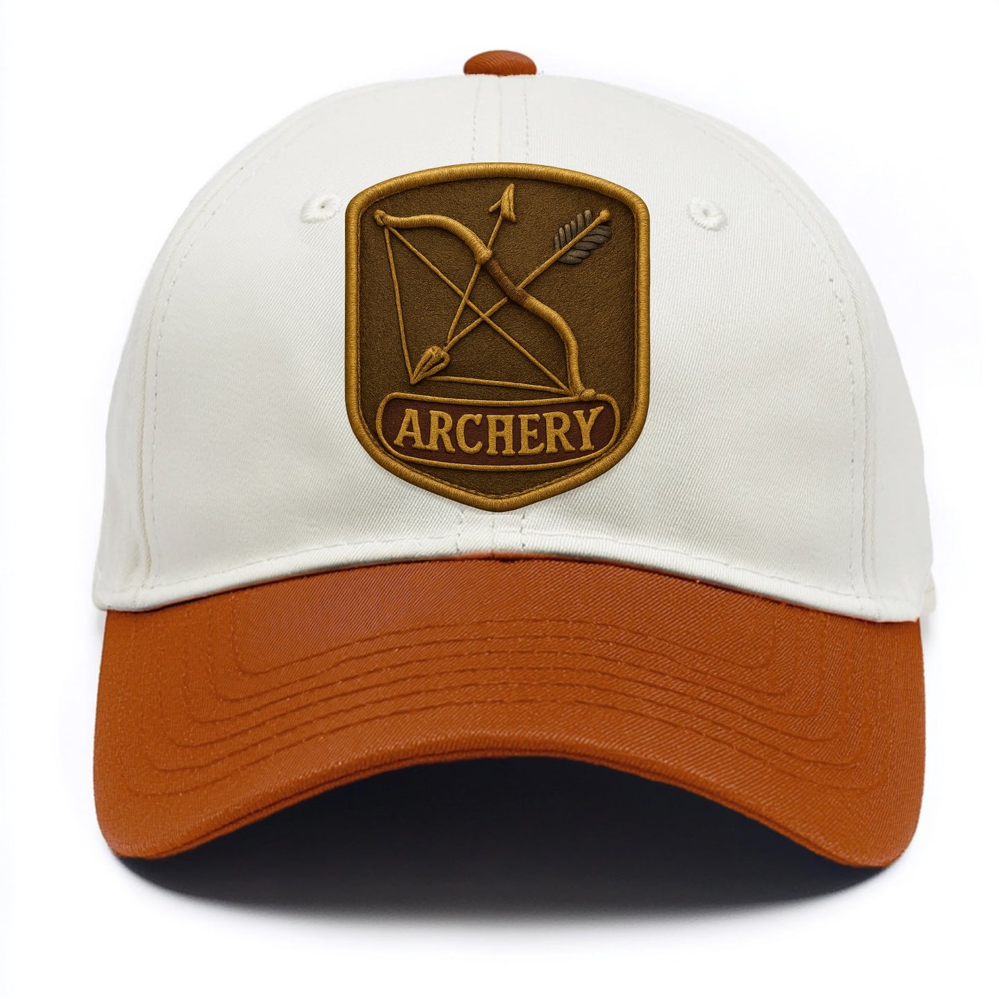 Bow and arrow crossed - archery enthusiast - Two Tone Cap - Orange