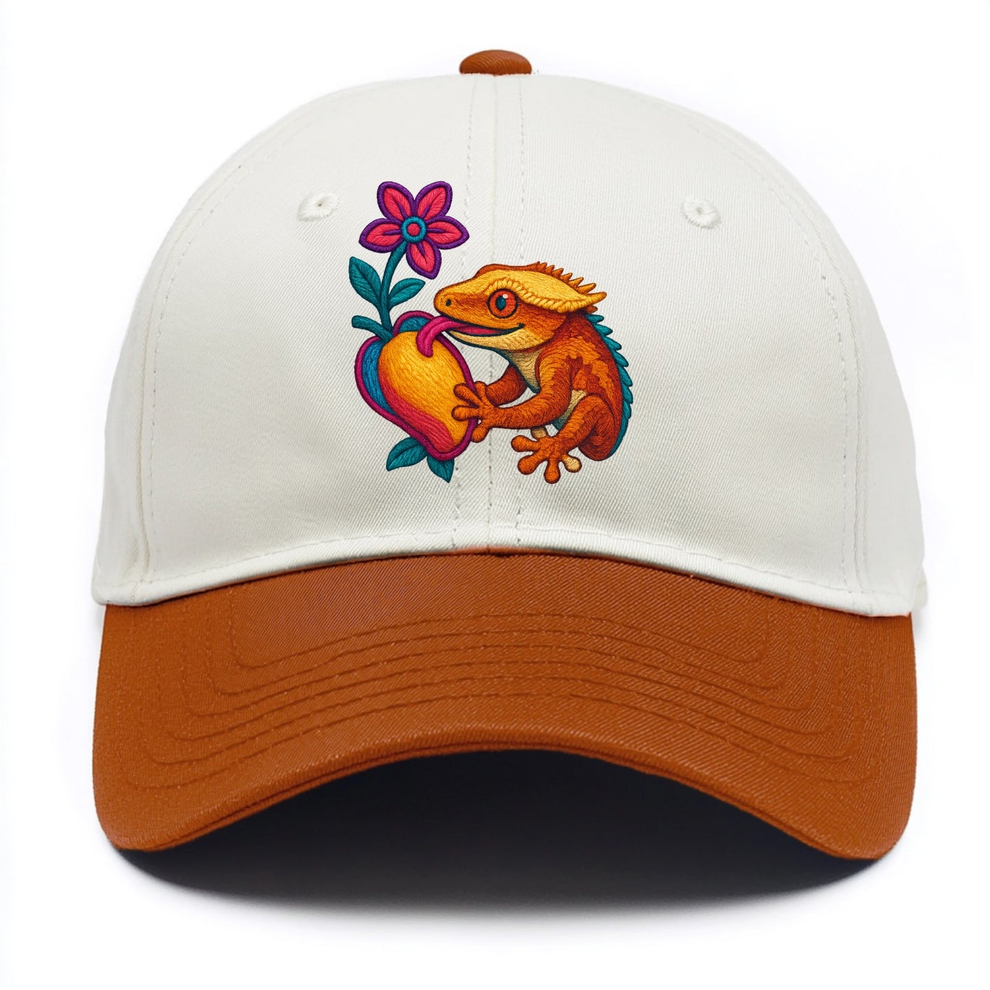 Crested Gecko - Two Tone Cap - Orange