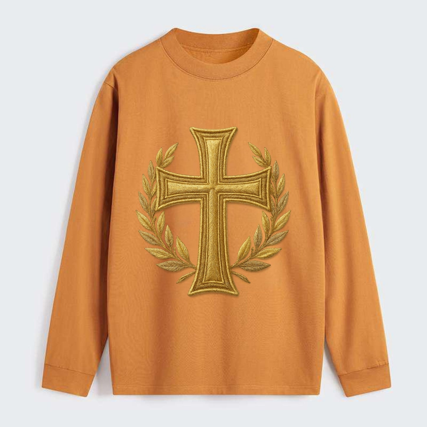 Victory Cross - Classic Long Sleeve Shirt - Orange