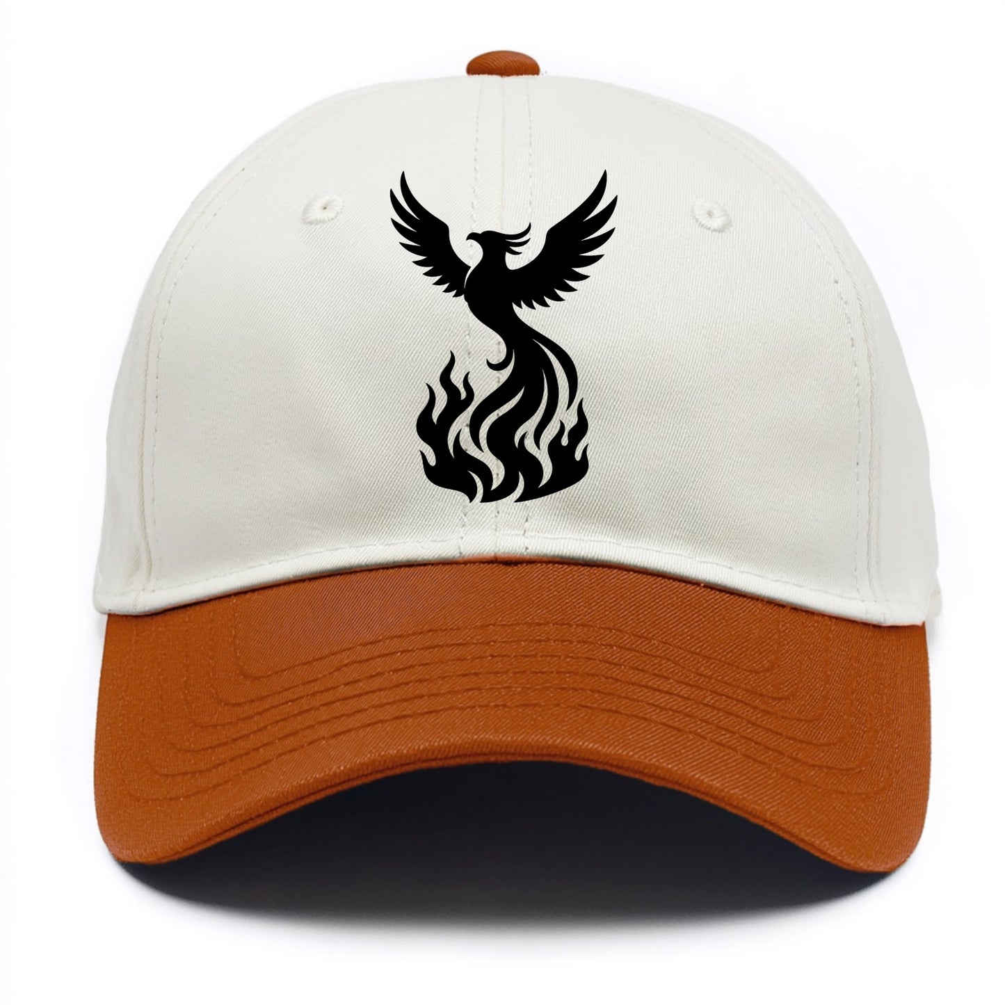Phoenix rising from flames - Two Tone Cap - Orange