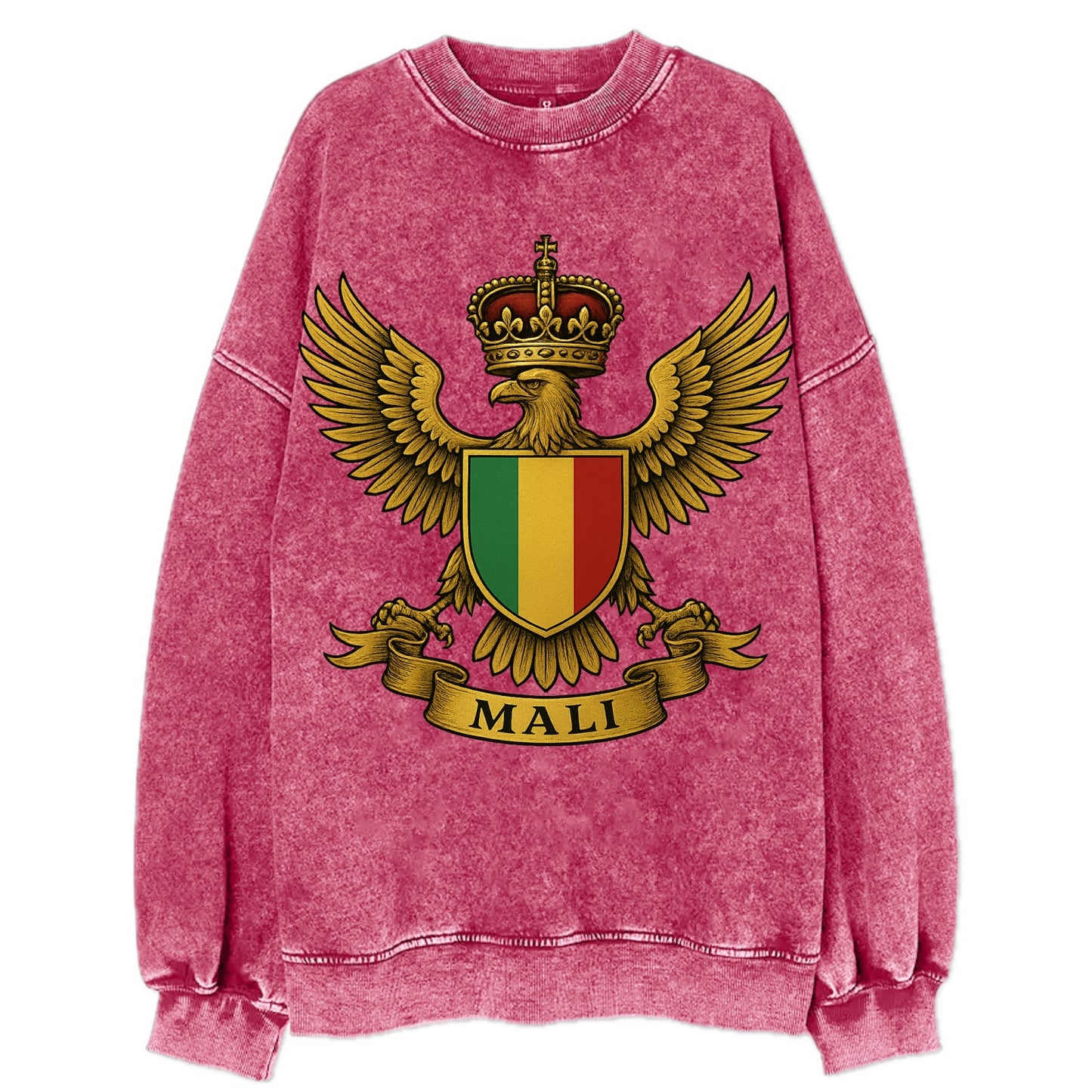 Mali Royal Logo - Vintage Sweatshirt - Pink