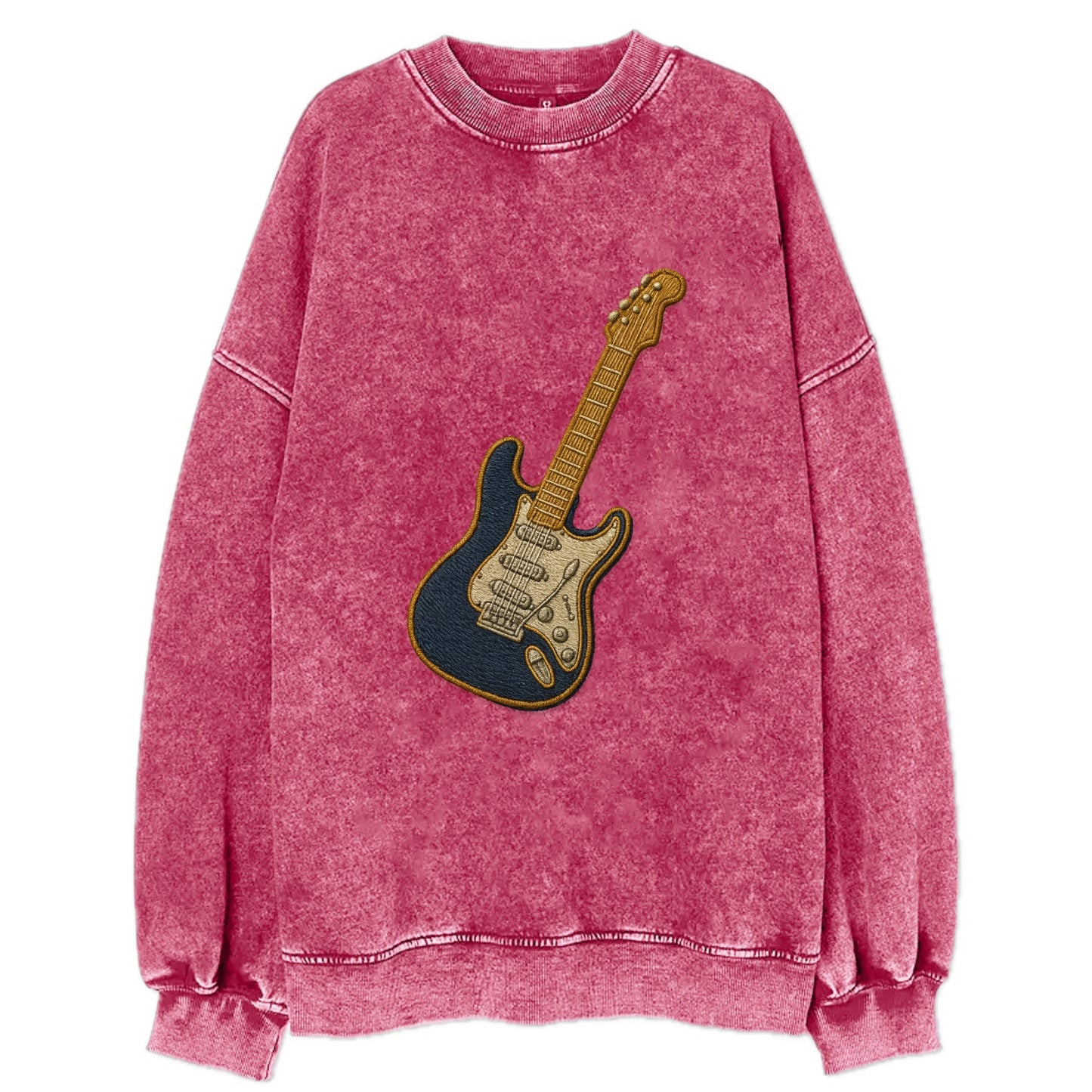Electric Guitar - Vintage Sweatshirt - Pink