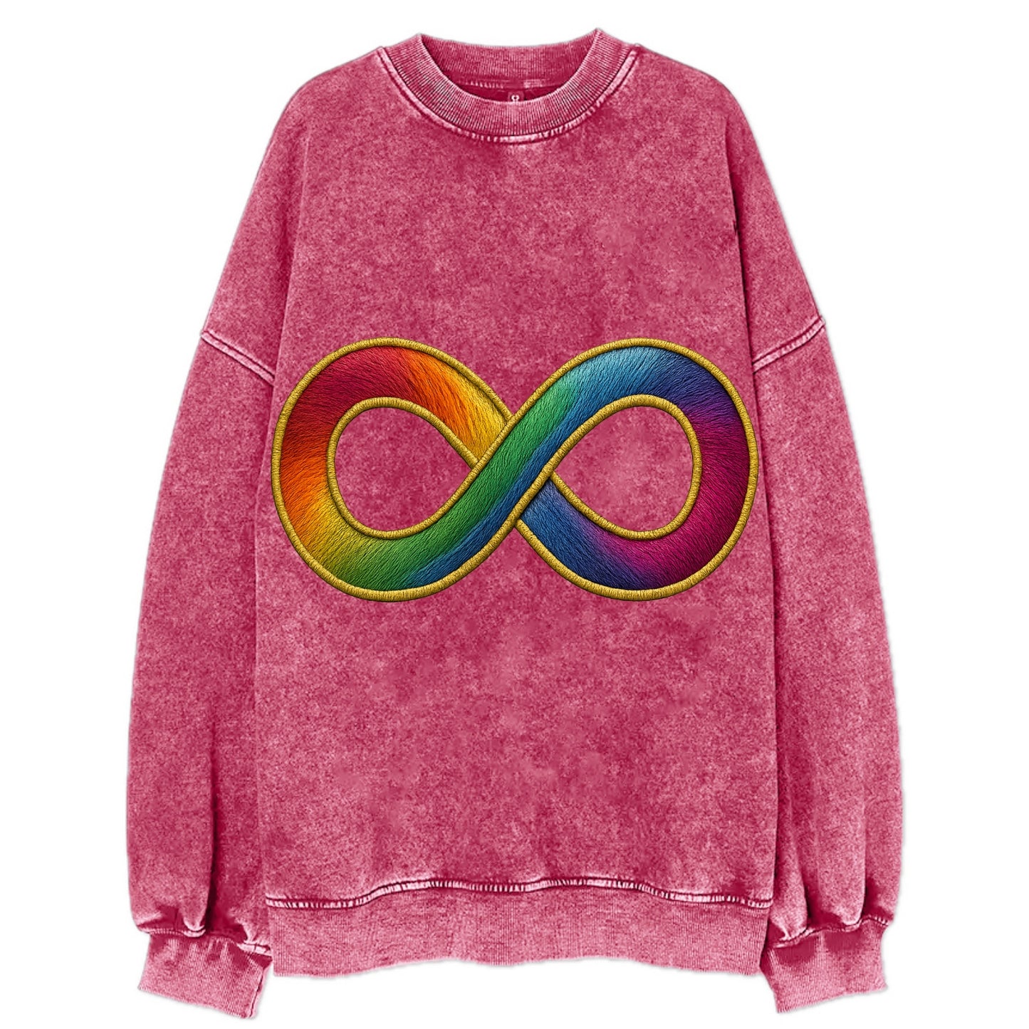 Infinity Symbol - Vintage Sweatshirt - Pink