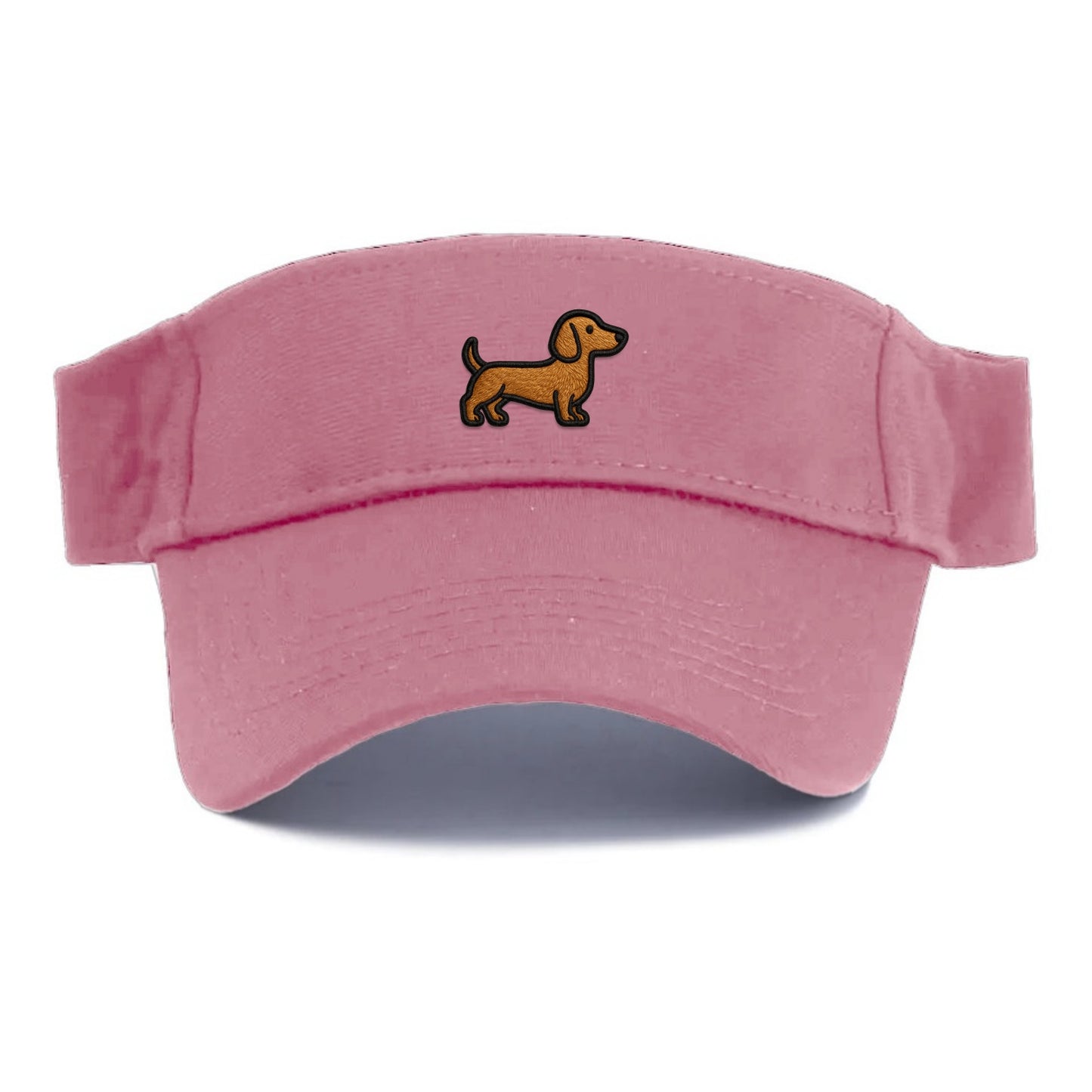Dachshund - Modern elongated silhouette - Visor - Pink