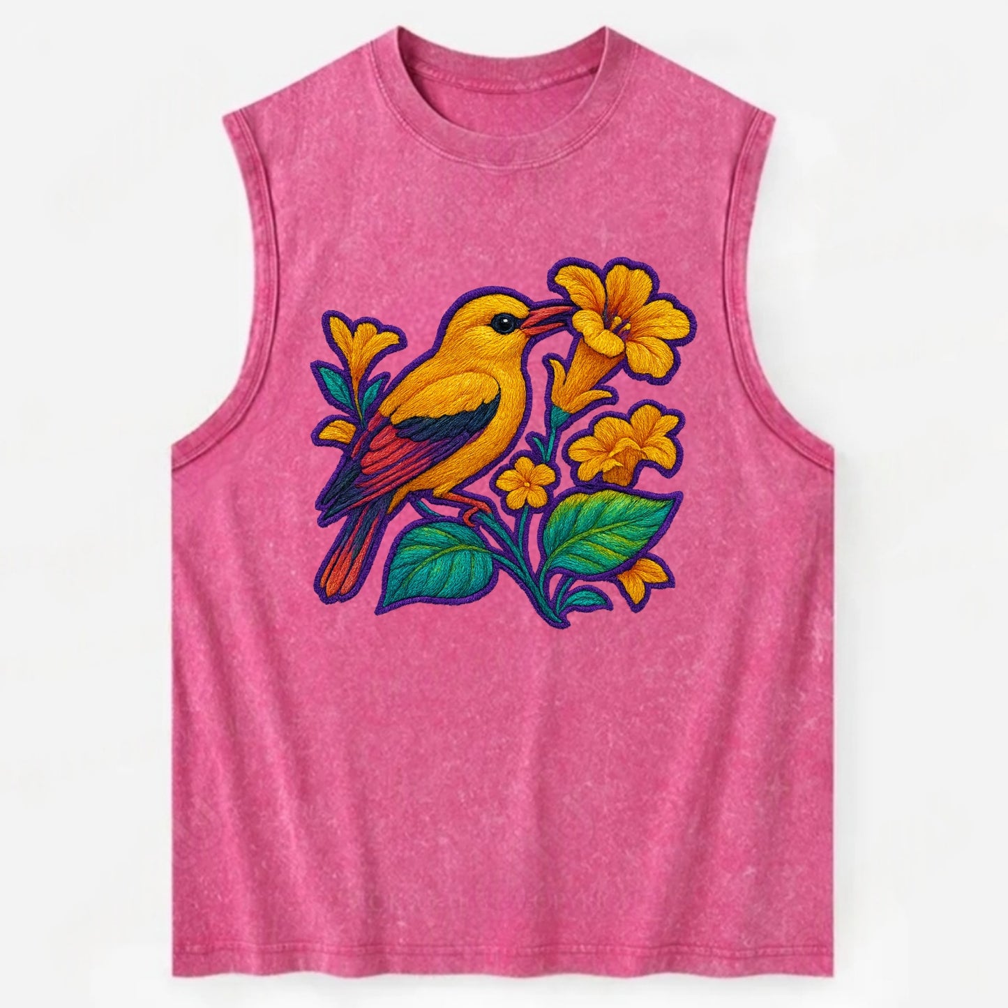 Golden Oriole - Vintage Washed Tank - Pink