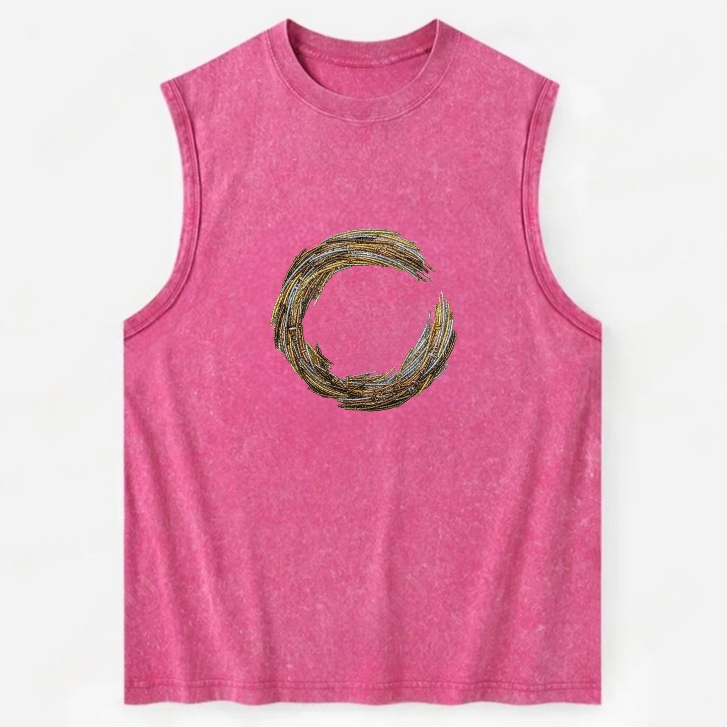 Enso Circle - Vintage Washed Tank - Pink