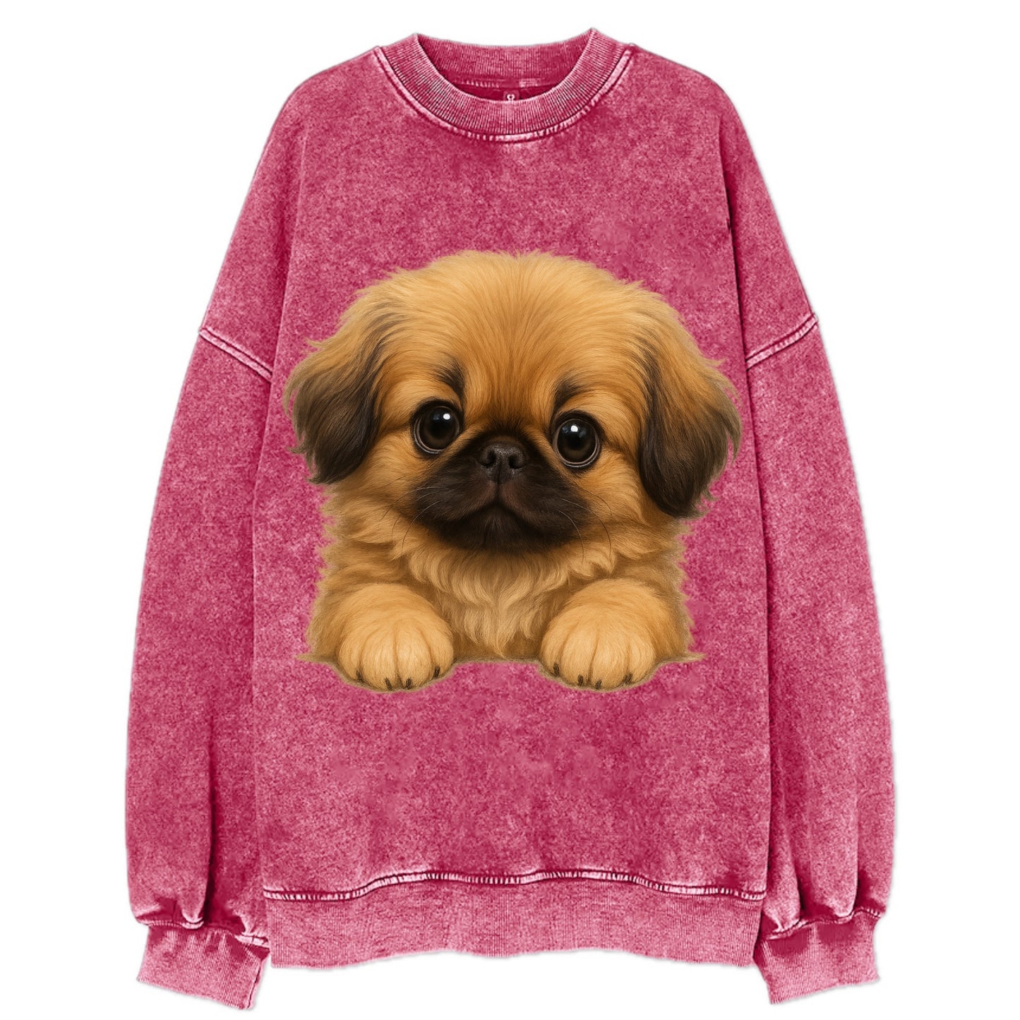 Pekingese - Vintage Sweatshirt - Pink