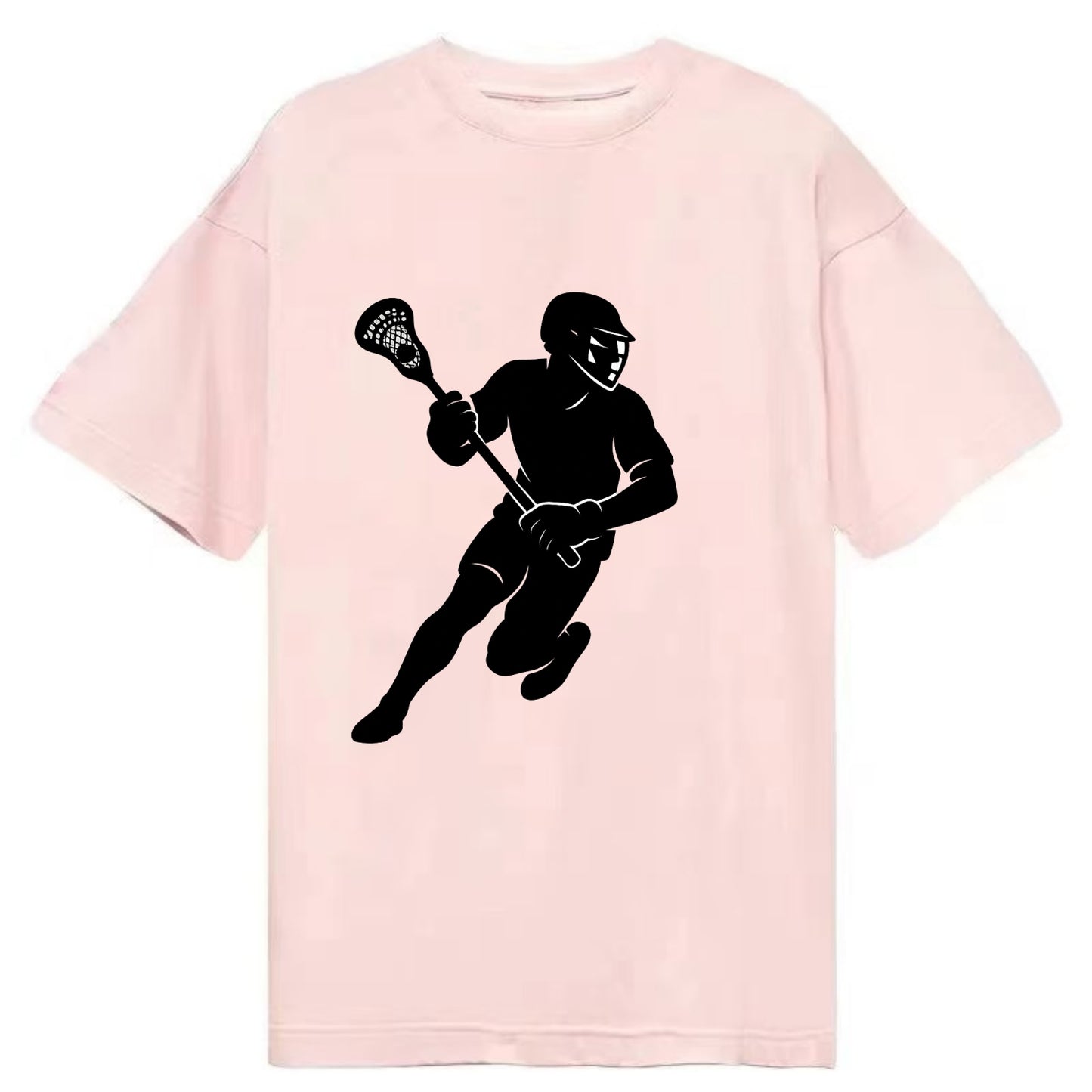 Lacrosse player cradling stick - Classic T-shirt - Pink
