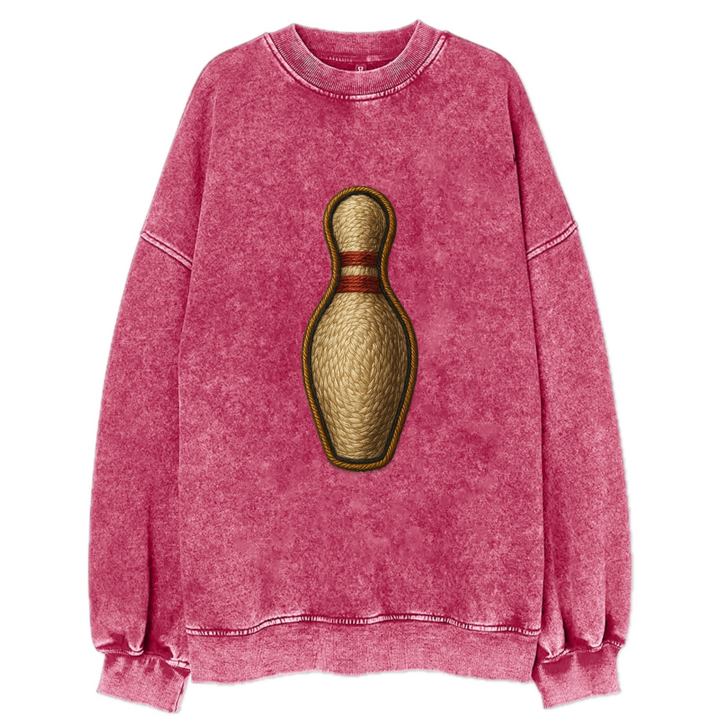 Bowling Pin - Vintage Sweatshirt - Pink