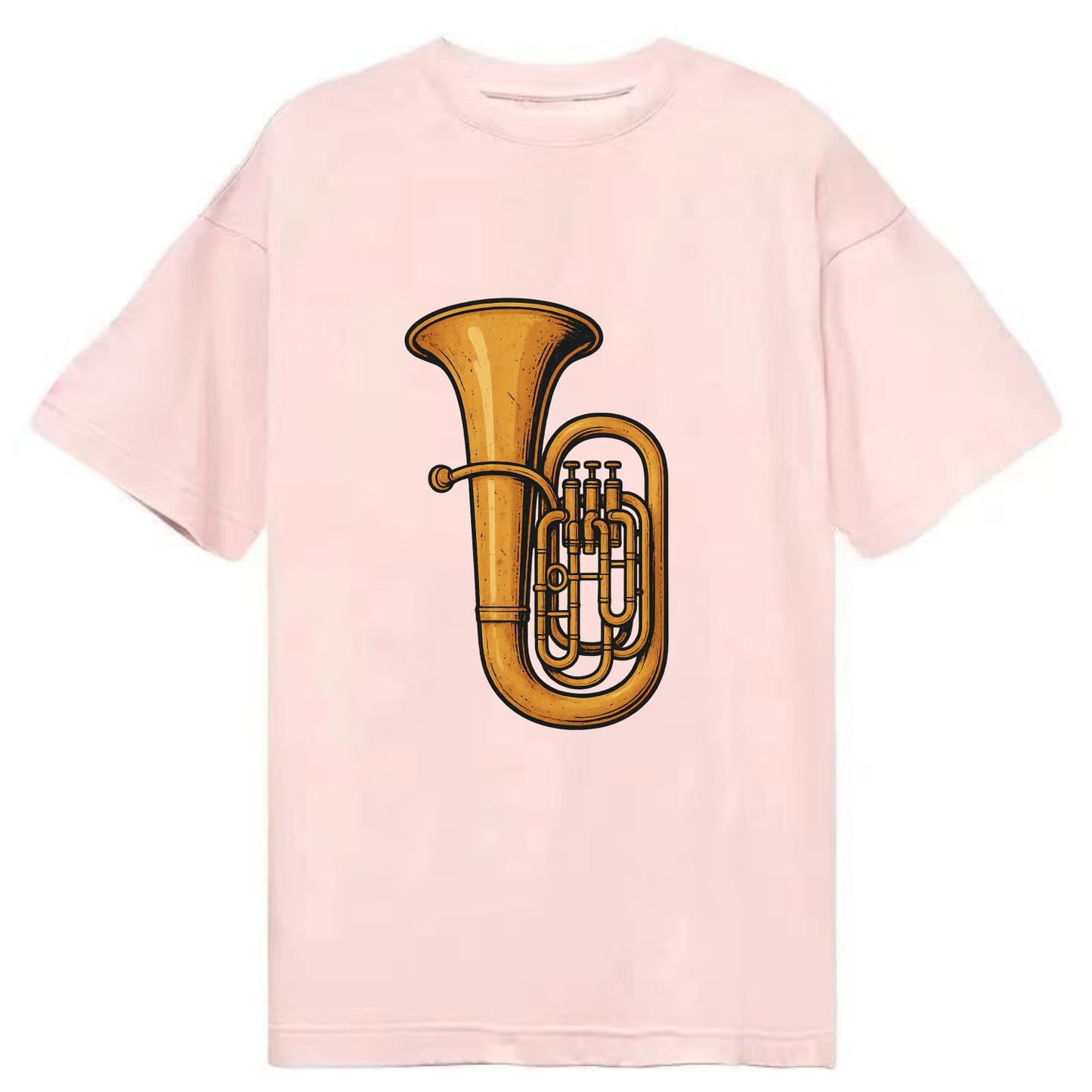 Tuba with large brass bell - Classic T-shirt - Pink