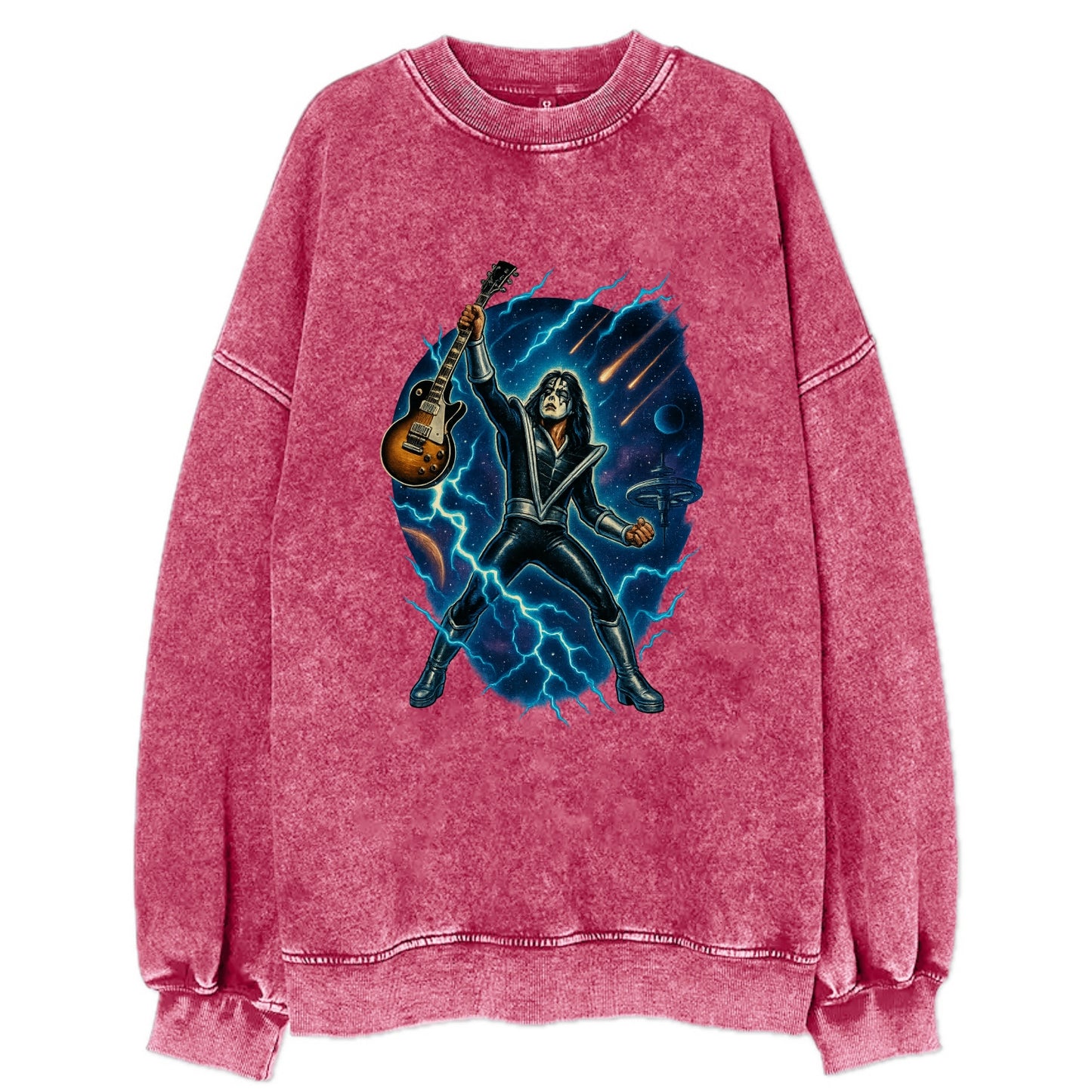 Ace Frehley Cosmic Solo - Vintage Sweatshirt - Pink