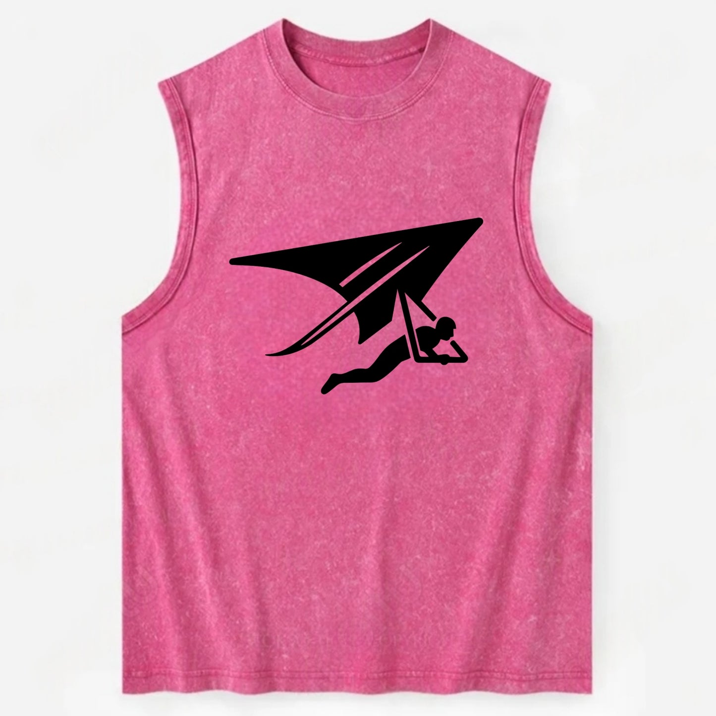 Hang glider soaring - Vintage Washed Tank - Pink