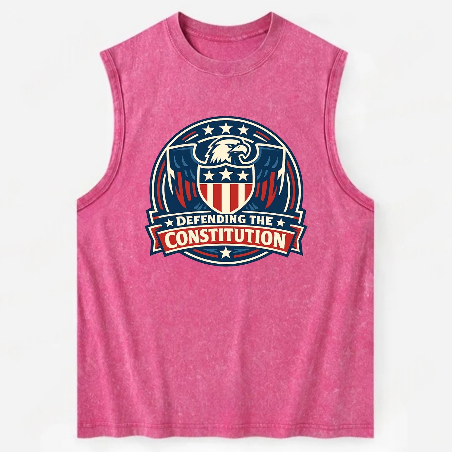 Defend Constitution - Vintage Washed Tank - Pink