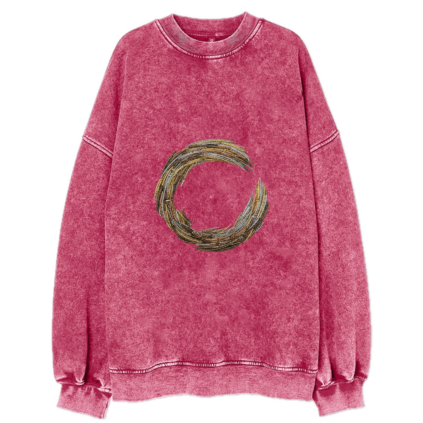 Enso Circle - Vintage Sweatshirt - Pink