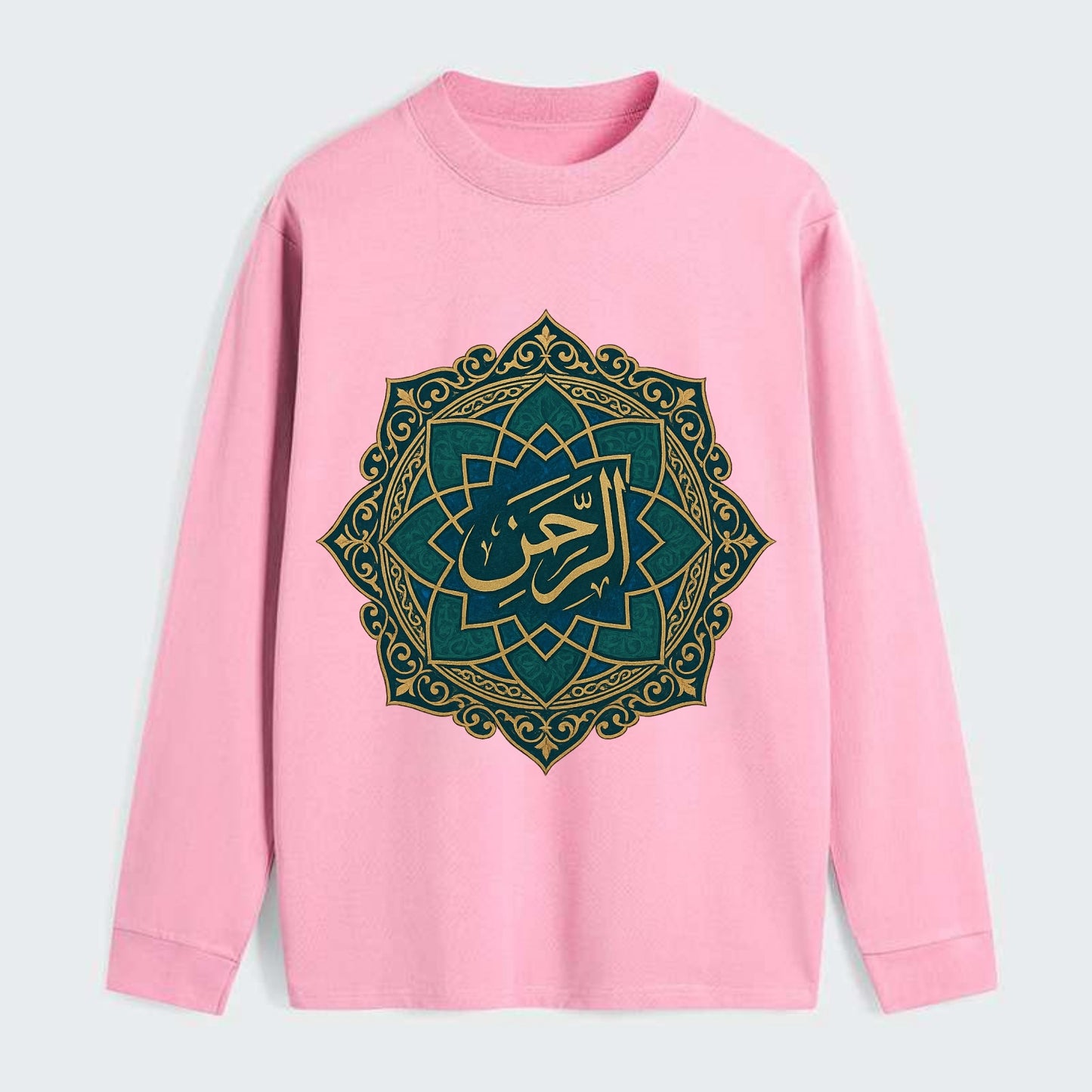 Ar-Rahman Geometric - Classic Long Sleeve Shirt - Pink