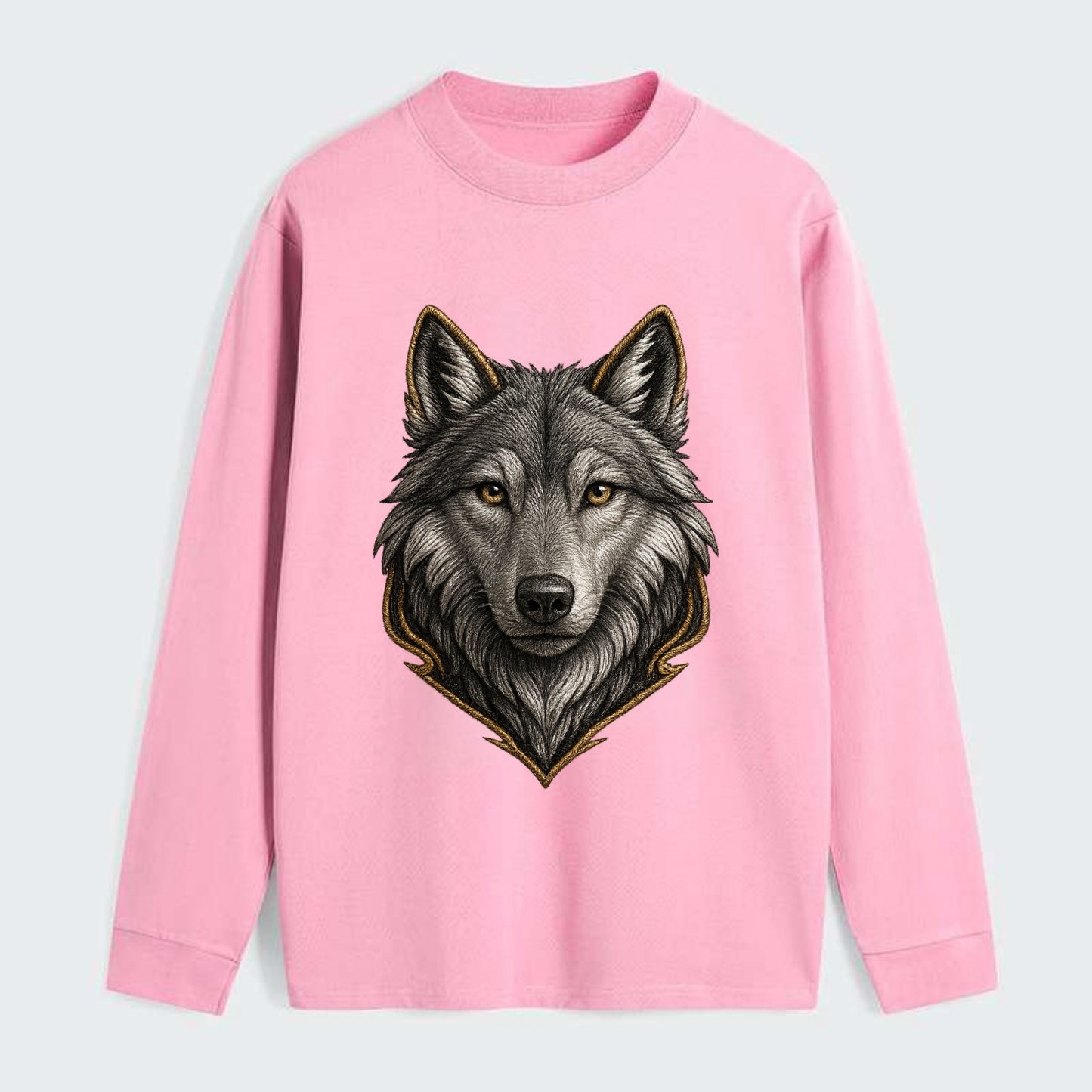 Wolf Totem - Classic Long Sleeve Shirt - Pink