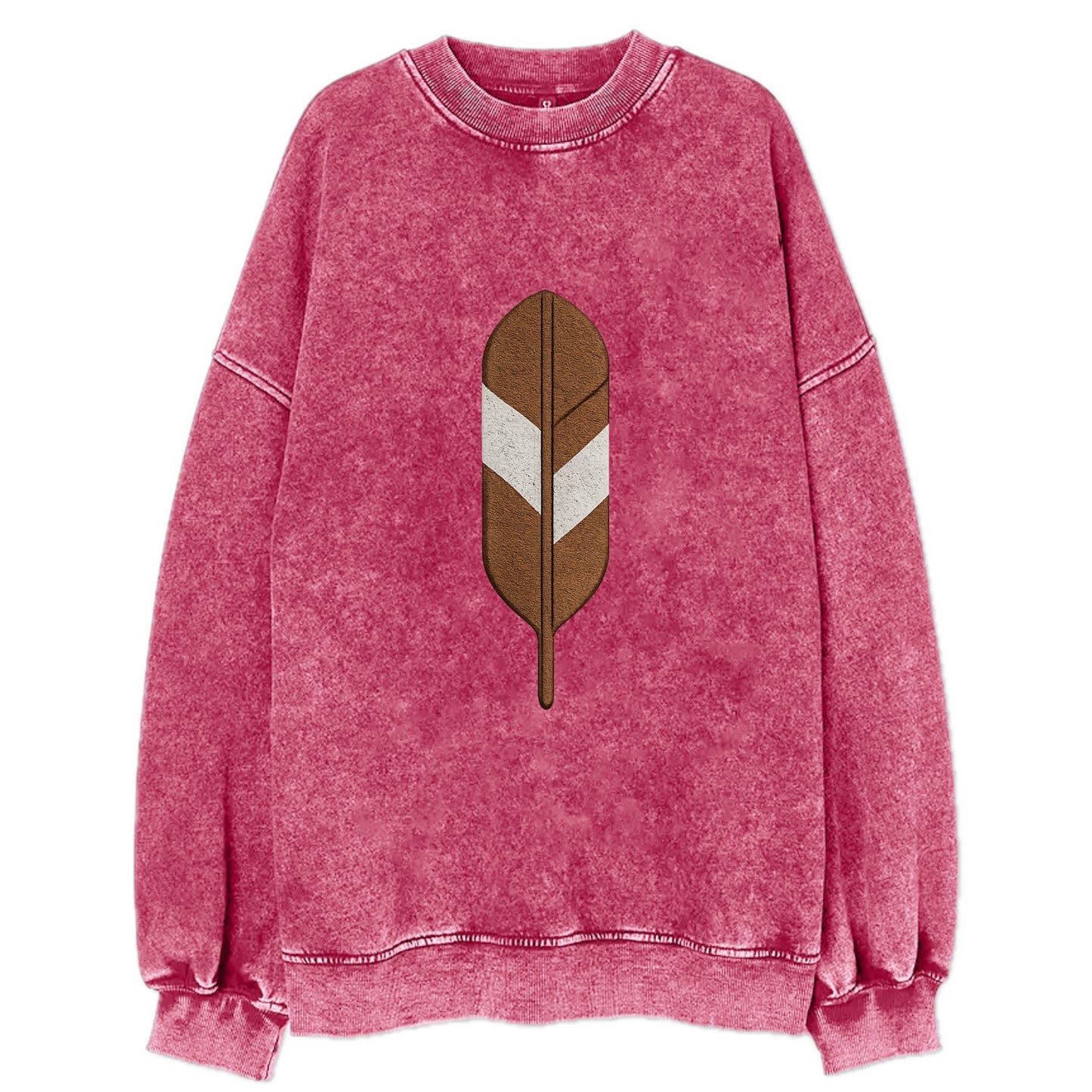 Eagle Feather - Vintage Sweatshirt - Pink