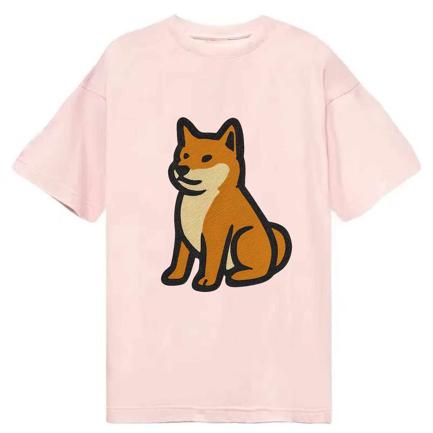 Shiba Inu - Red colored sitting pose - C Classic T-shirt - Pink