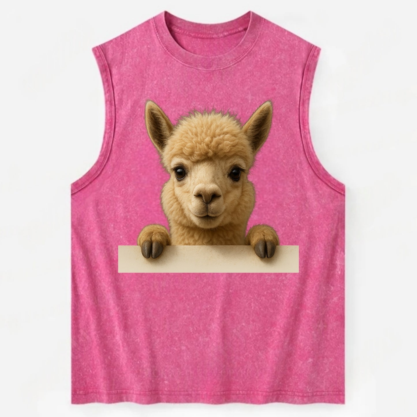 Alpaca - Vintage Washed Tank - Pink
