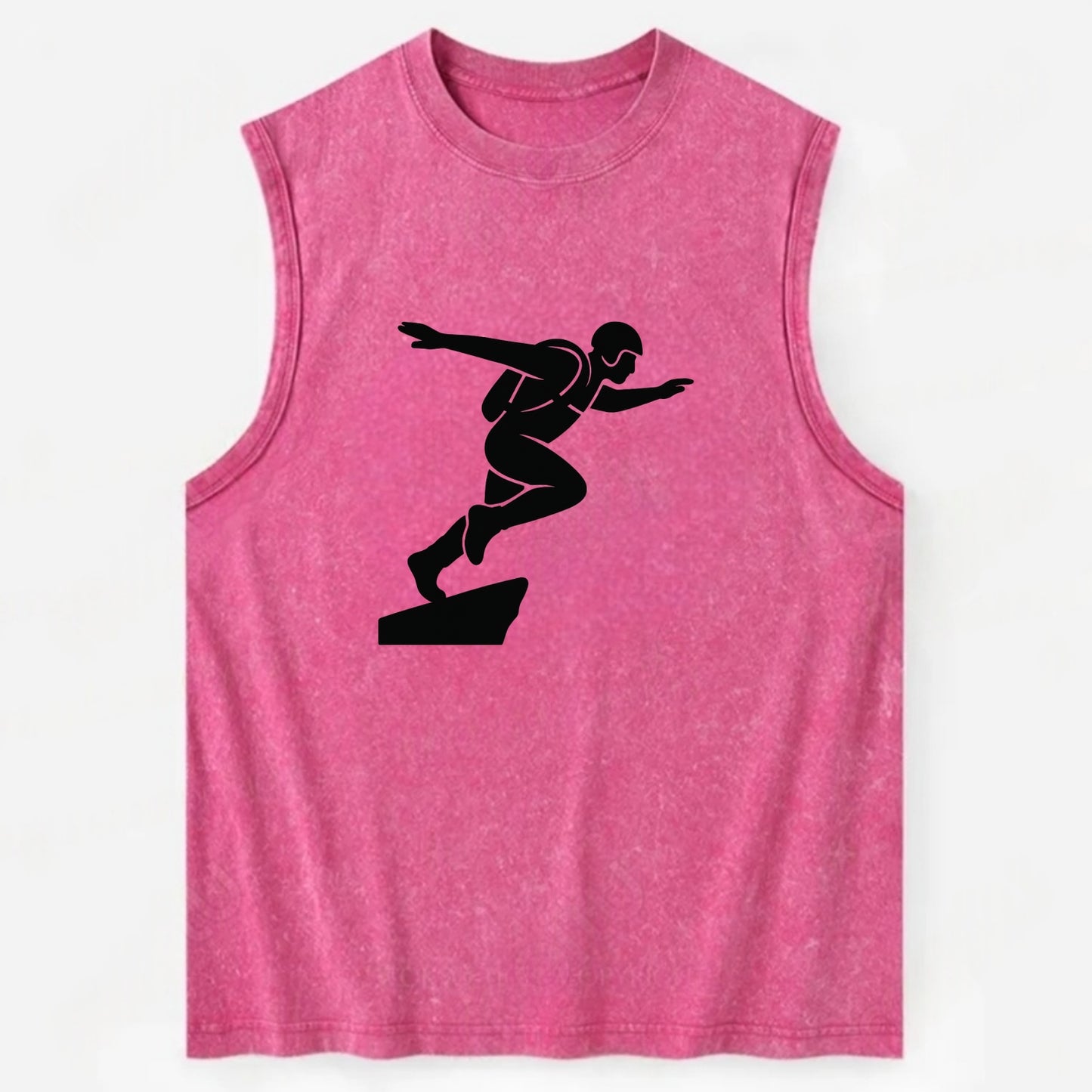 Base jumper launching off - Vintage Washed Tank - Pink