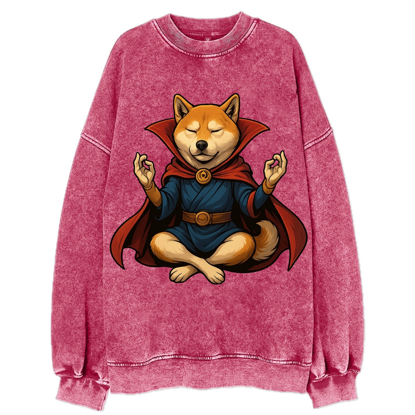 Shiba Inu Doctor Strange - Vintage Sweatshirt - Pink