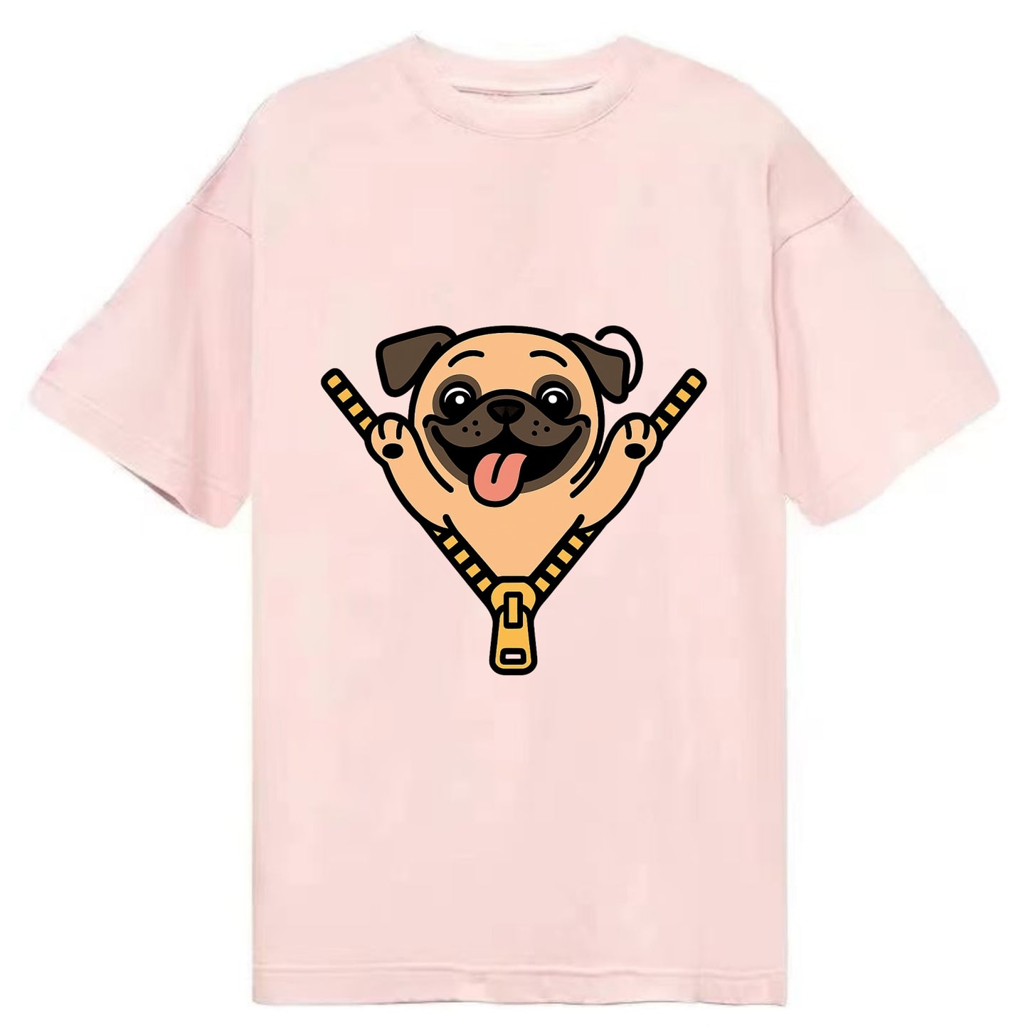 Pug - Classic T-shirt - Pink